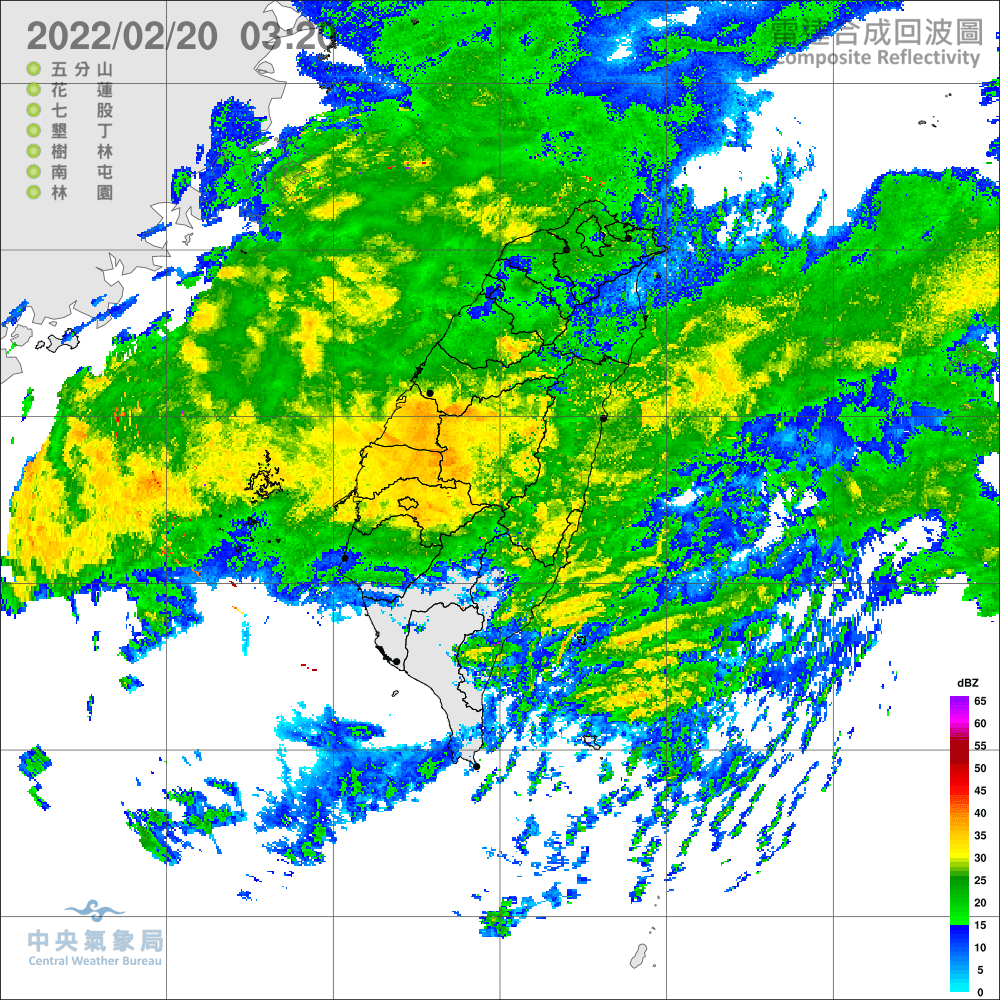 氣象局也發布豪雨特報，提醒在北部、東部等地區慎防雨勢。（氣象局提供）