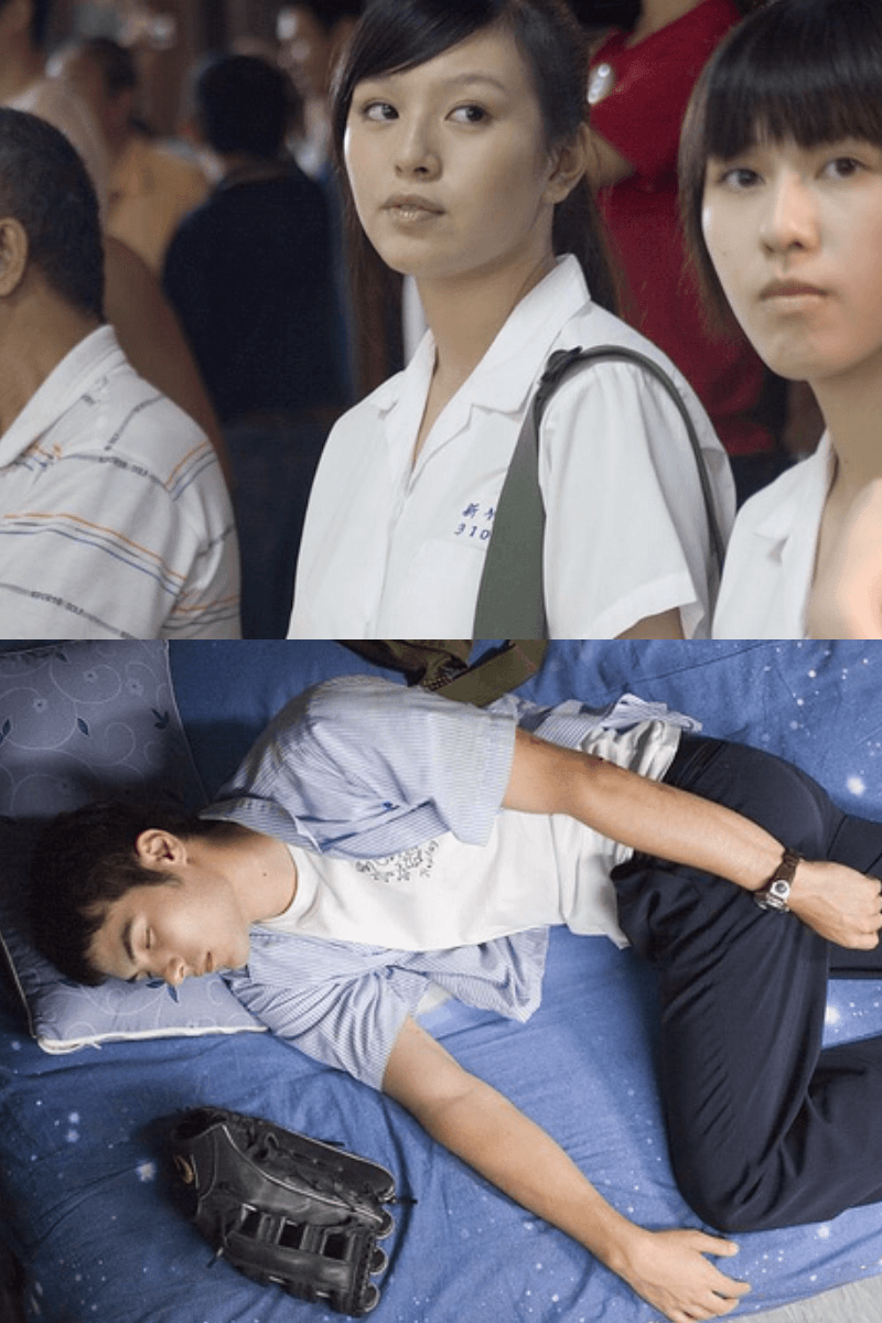 劉品言（上圖）、鳳小岳（下圖）皆參與2008年電影《九降風》的演出。（翻攝自隨意窩）