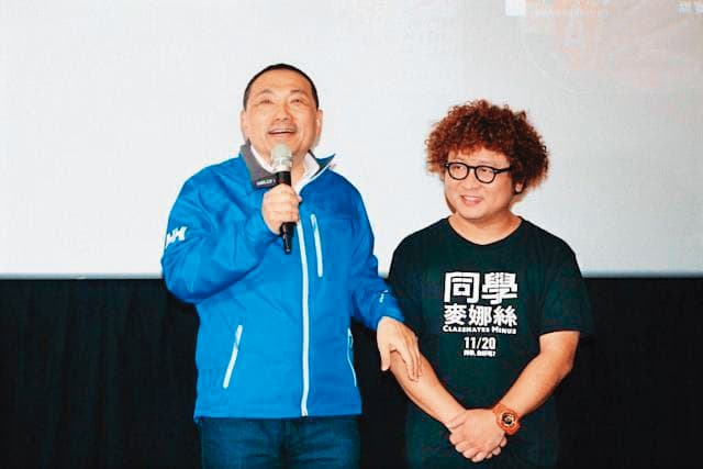 新北市長侯友宜（左）是納豆（右）的舅舅，他在納豆入院的第一時間就請大家為他集氣加油，後來也對他復原深具信心。（翻攝自侯友宜臉書）