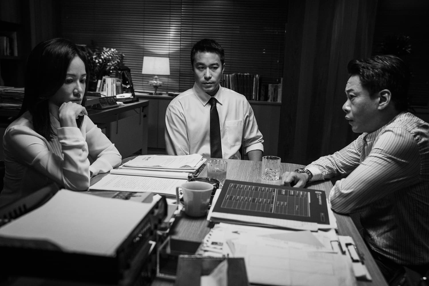 尹馨（左起）、張孝全、李康生演出《童話．世界》。（台北電影節提供）