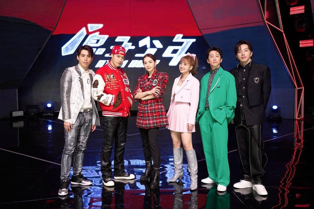 《原子少年》導師群田一德（左起）、周湯豪、Ella、鬼鬼、陳漢典和坤達。（翻攝原子少年IG）