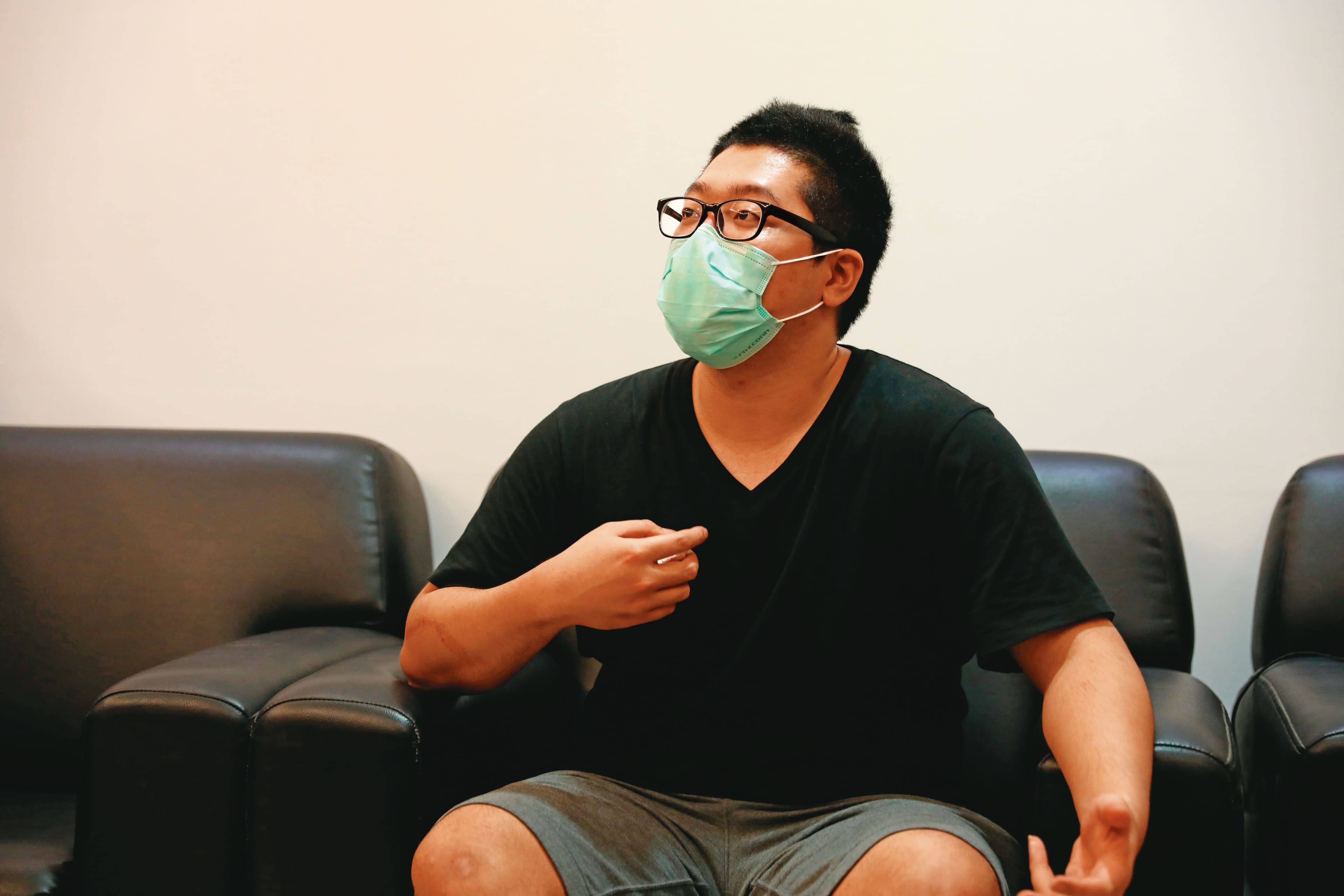 林男（圖）趁詐騙集團幹部不注意，致電母親求助，最後驚險脫困。