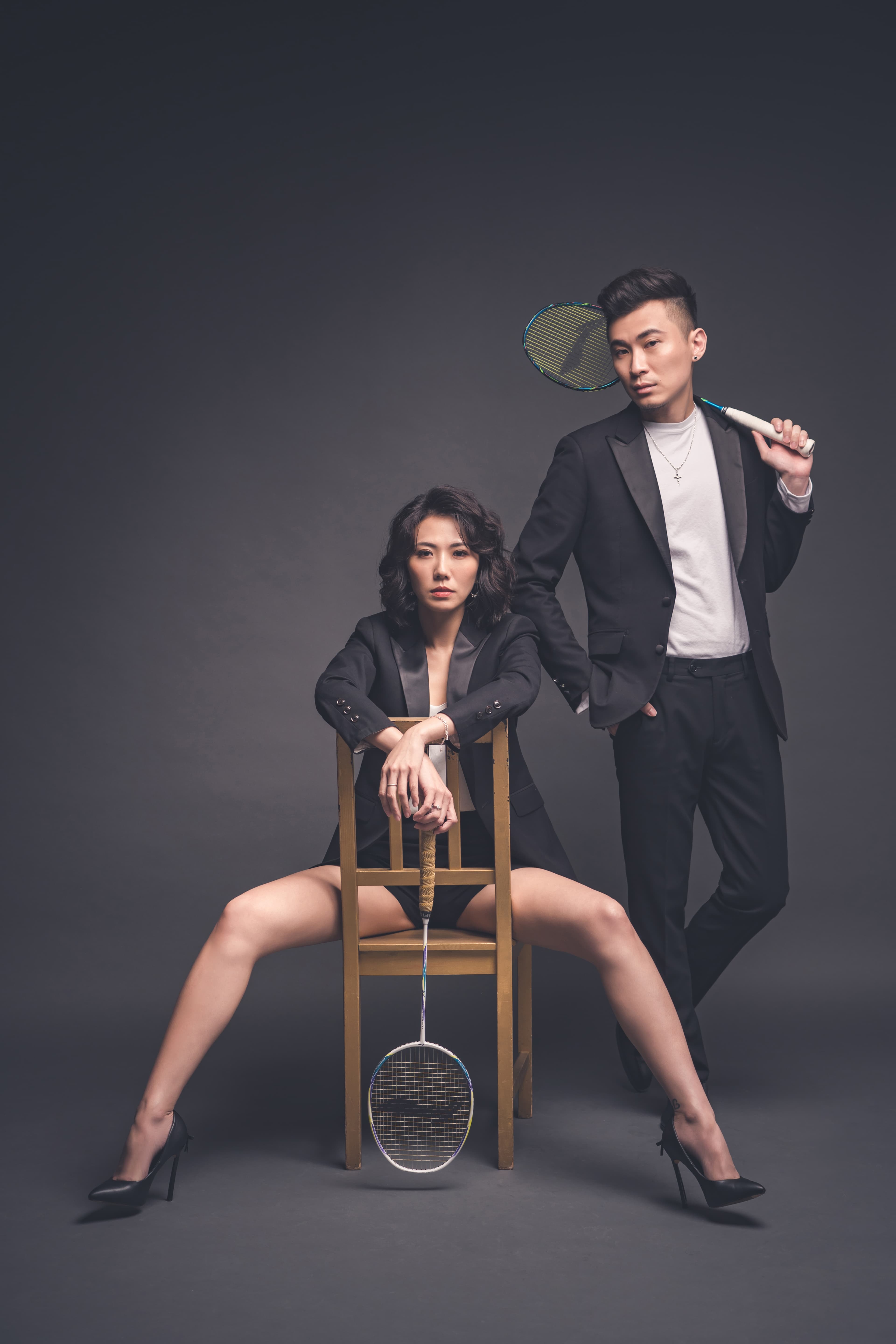 大牙和老公阿廖的婚紗展現隨性風格。（「韓國藝匠Artiz Studio」提供）