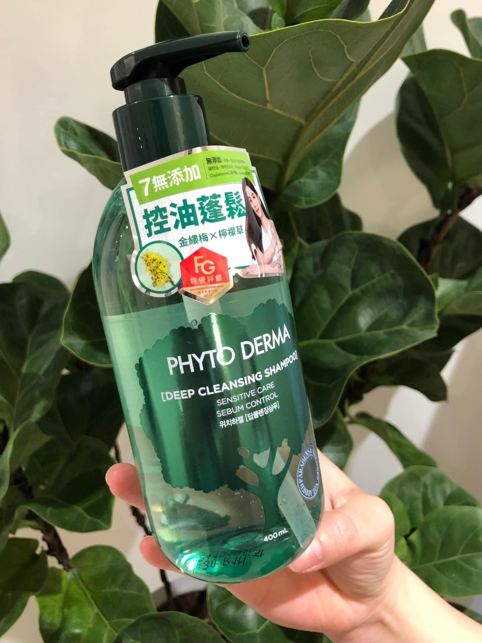 韓國品牌朵蔓（Phyto Derma）「頭皮淨化洗髮精」蓬鬆控油款價格實惠。（翻攝 愛逛寶雅POYA 好物分享）