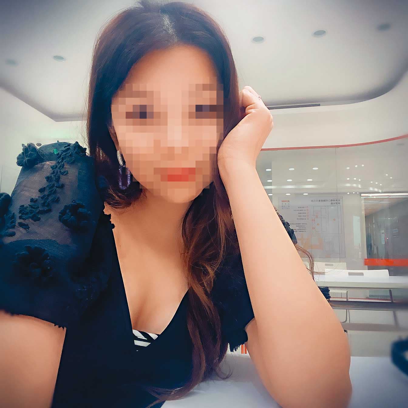 徵信業者否認勒索李沅達，聲稱委託人要求跟監謝女（圖），意外拍到李。（翻攝臉書）