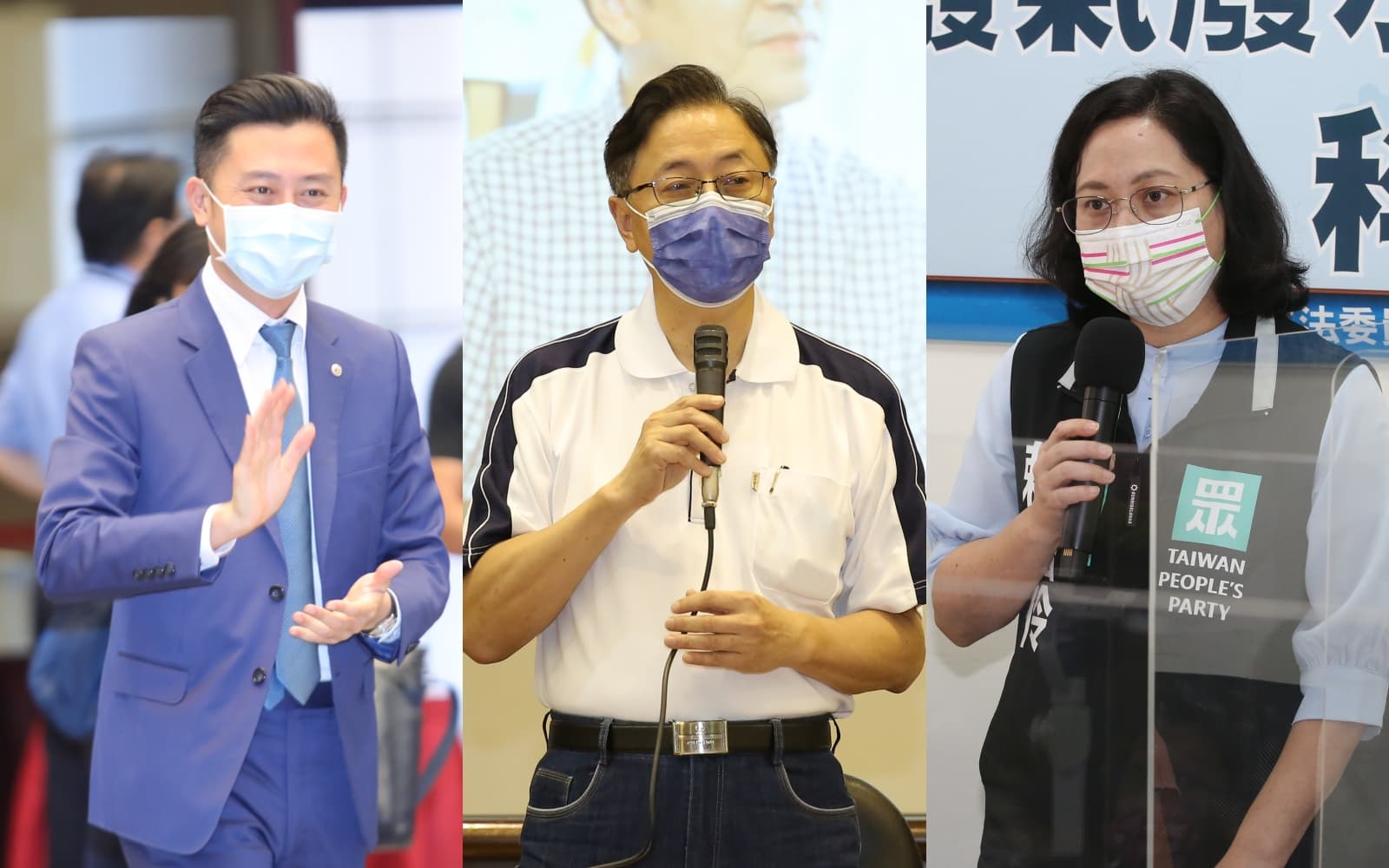 桃園也呈現三腳督的局面，分別由民進黨林智堅（左起）、國民黨張善政、民眾黨賴香伶等人一同爭取市長大位。（本刊資料照）