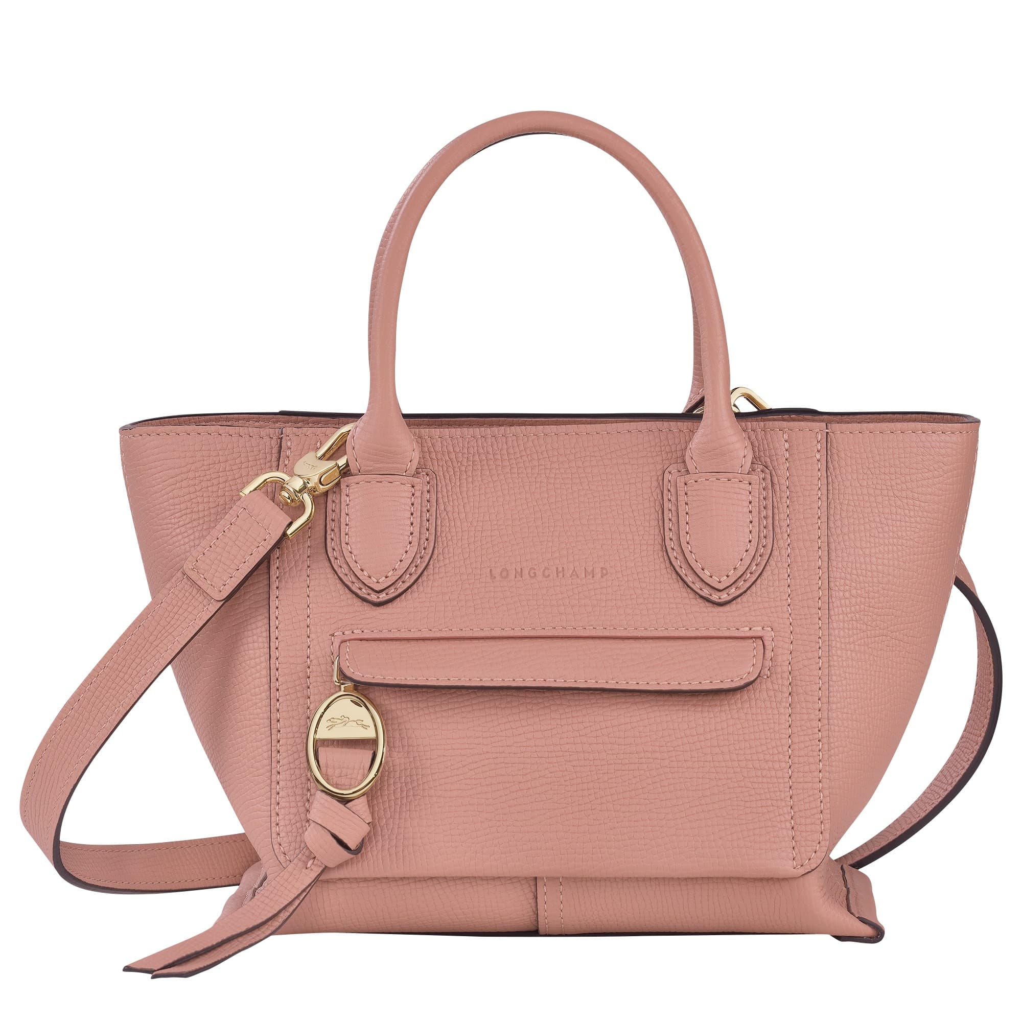 Mailbox系列粉紅色手提包 (S)。NT$26,900（LONGCHAMP提供）
