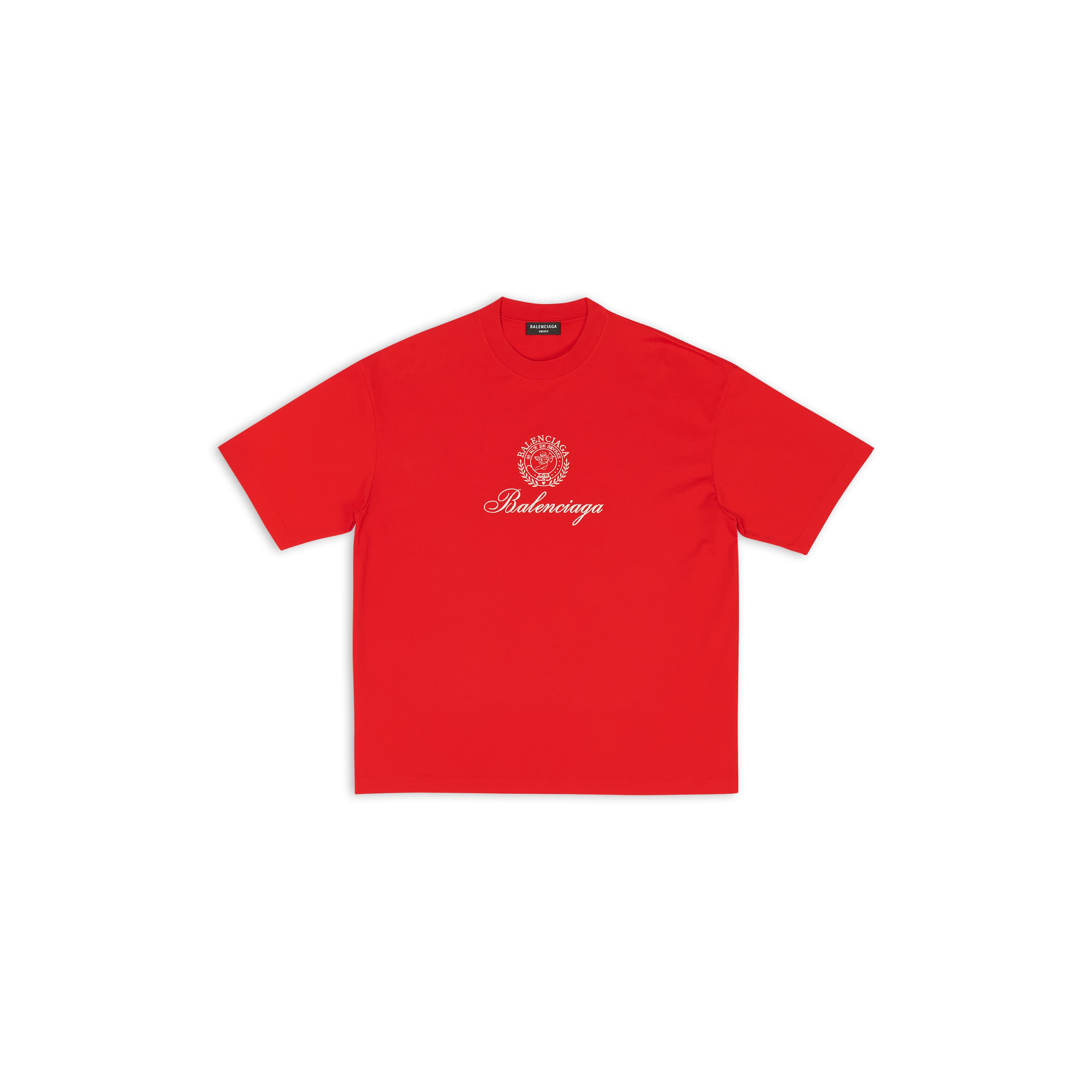 紅色QIXI CREST T-SHIRT NT$20,900 BALENCIAGA。（BALENCIAGA提供）