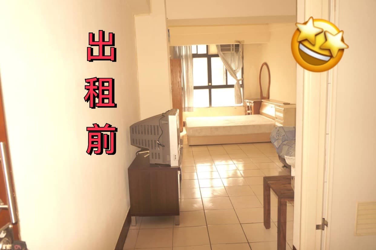 房東提供出租前的照片，房間可說是精緻又乾淨。（翻攝爆廢公社）