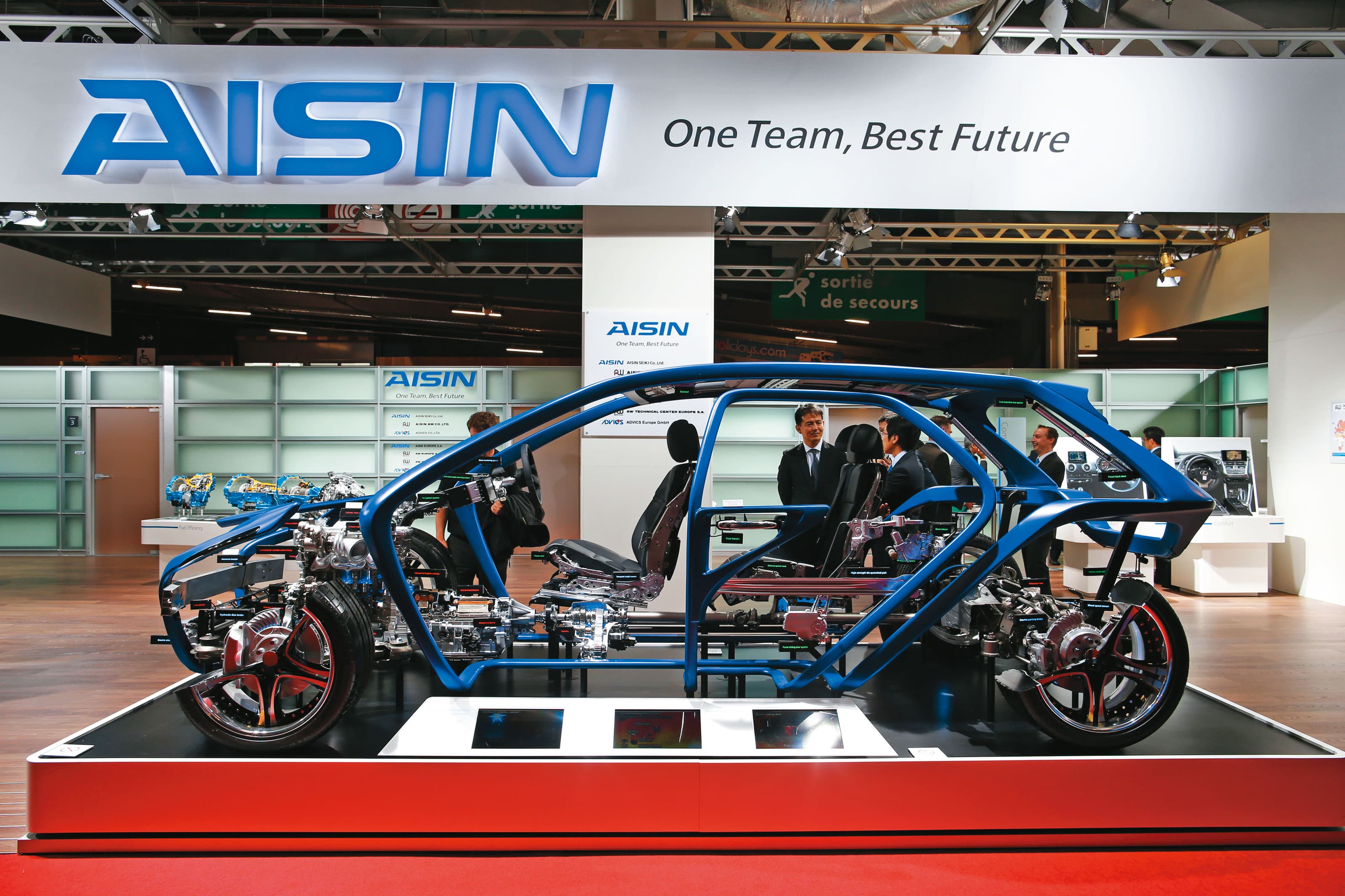 愛信集團（AISIN）為日系車廠一階（Tier1）供應商，第一化成正透過愛信參與豐田電動自駕車所需模組新品之開發。（達志影像）