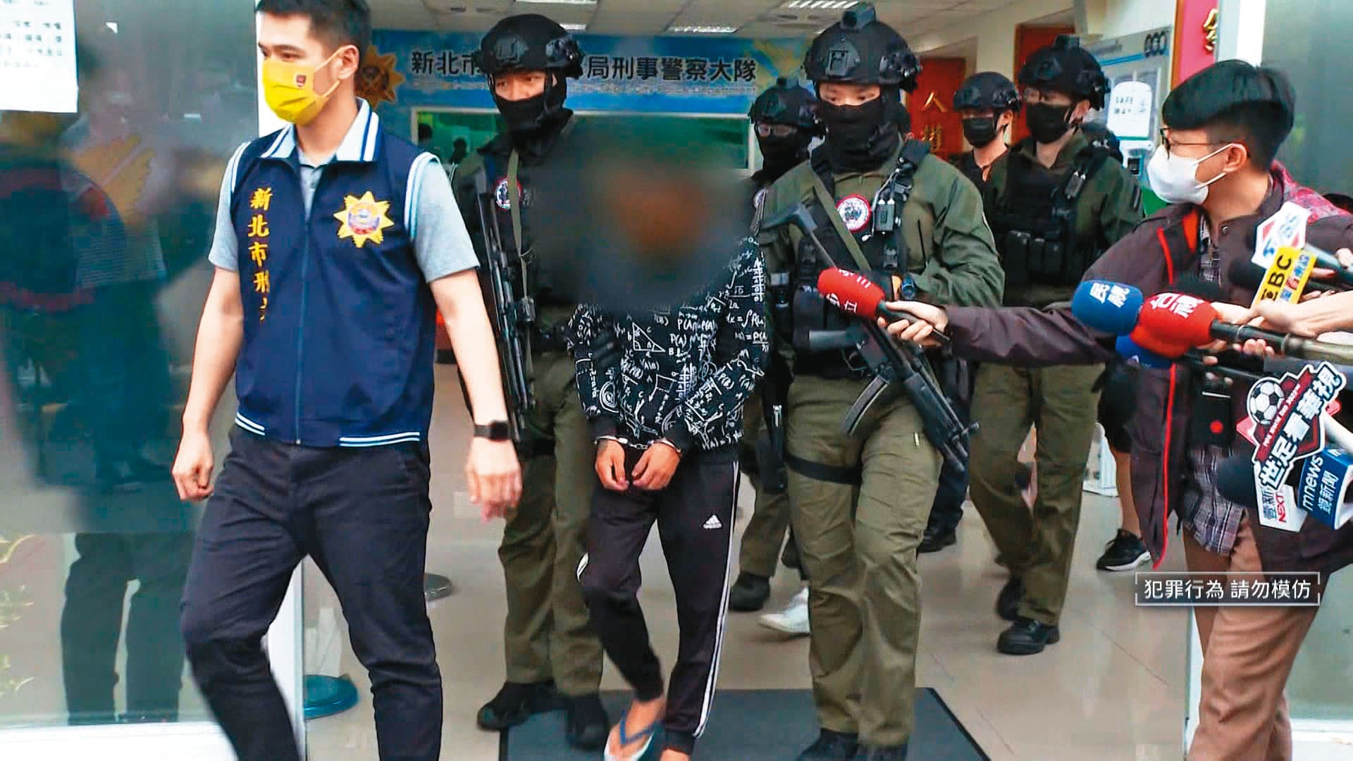 張姓嫌犯負責淡水、中壢2地的肉票看管統籌工作。（警方提供）
