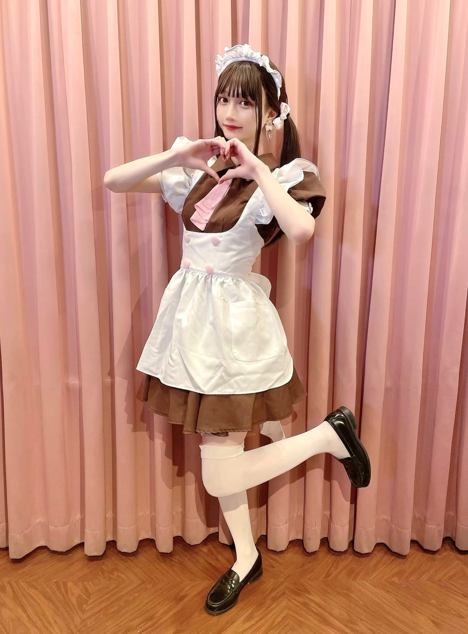 杉本陣從疫情開始嘗試扮成女裝，在社群媒體獲得大量粉絲追蹤。（翻攝推特@jin_1216）