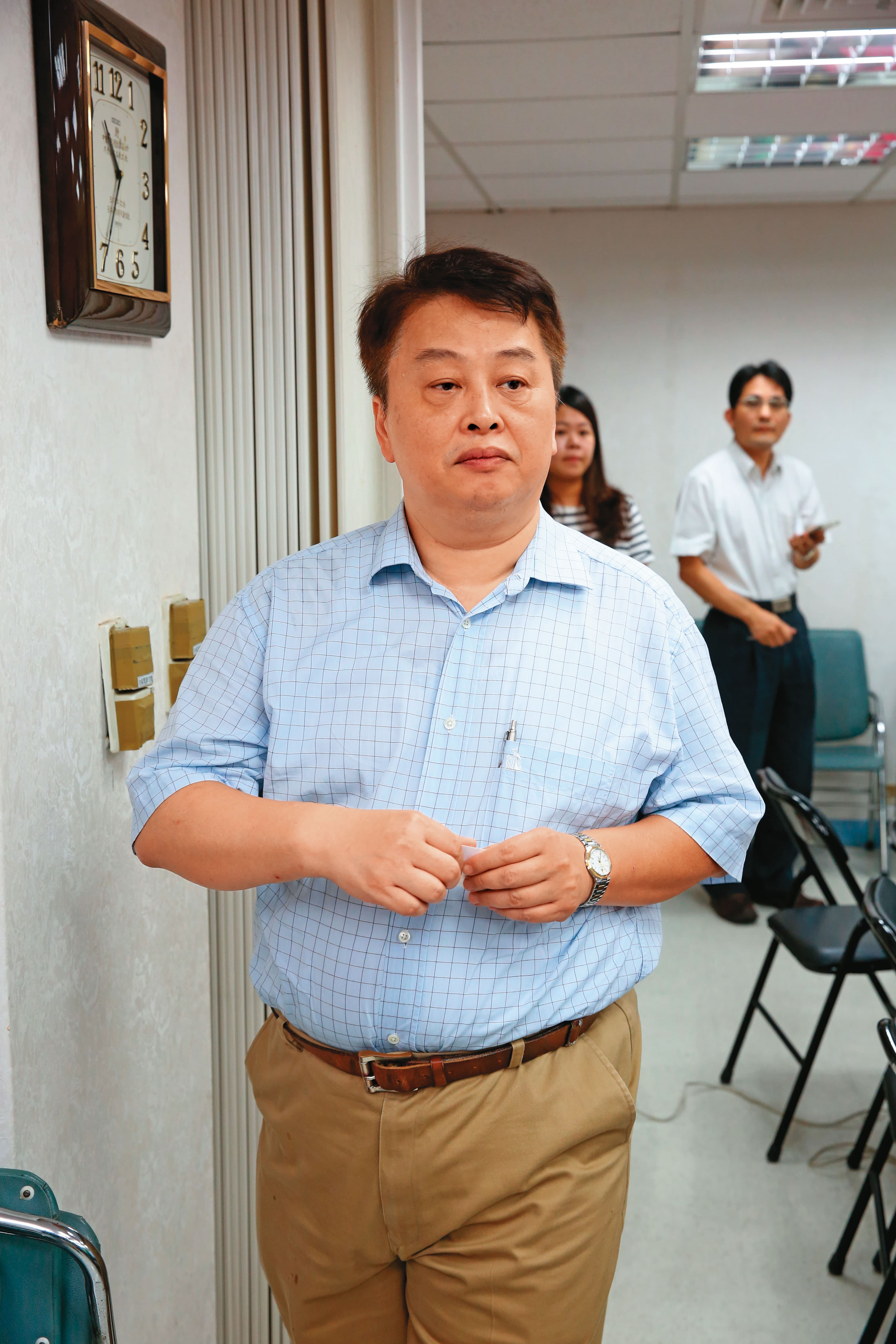 資策會已對高虹安提告背信及論文抄襲涉違反《著作權法》，正由北檢與北院偵審中。圖為資策會執行長卓政宏。