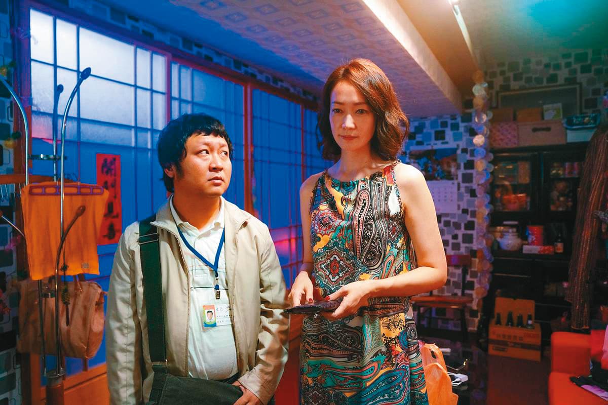 演出《同學麥娜絲》的校花，讓潘慧如覺得拍電影的感覺很好。左為納豆。（甲上提供）