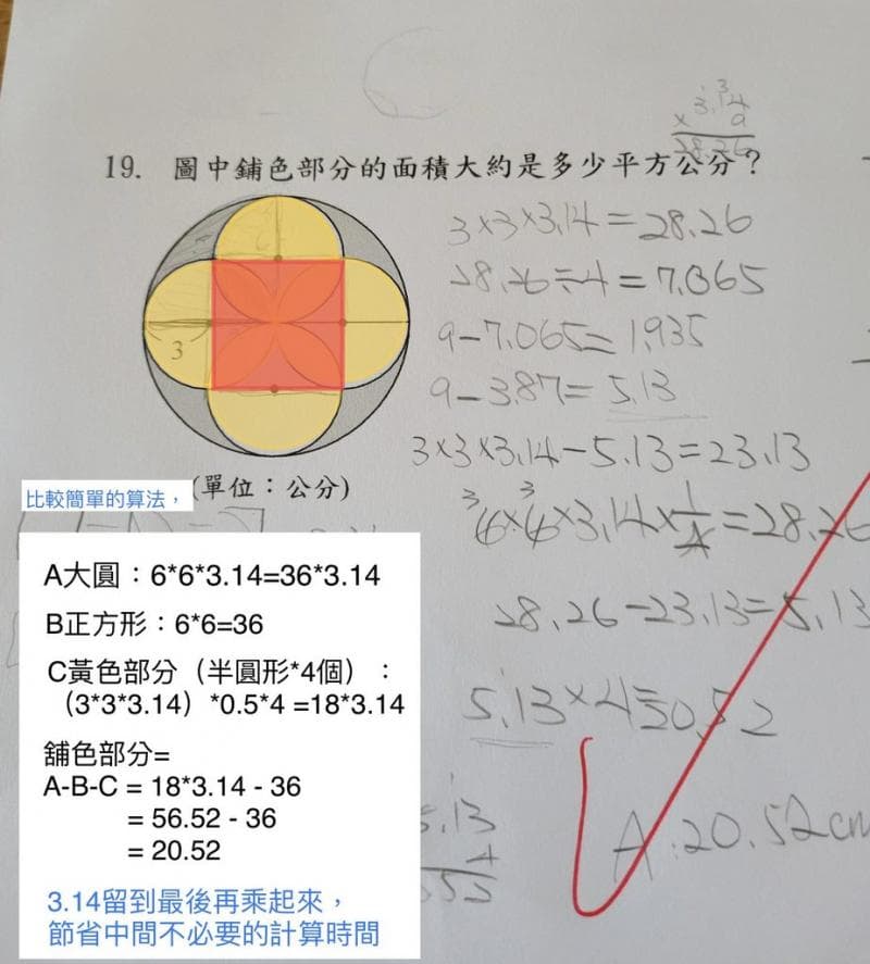 有網友公布了簡易算法。（翻攝PTT）