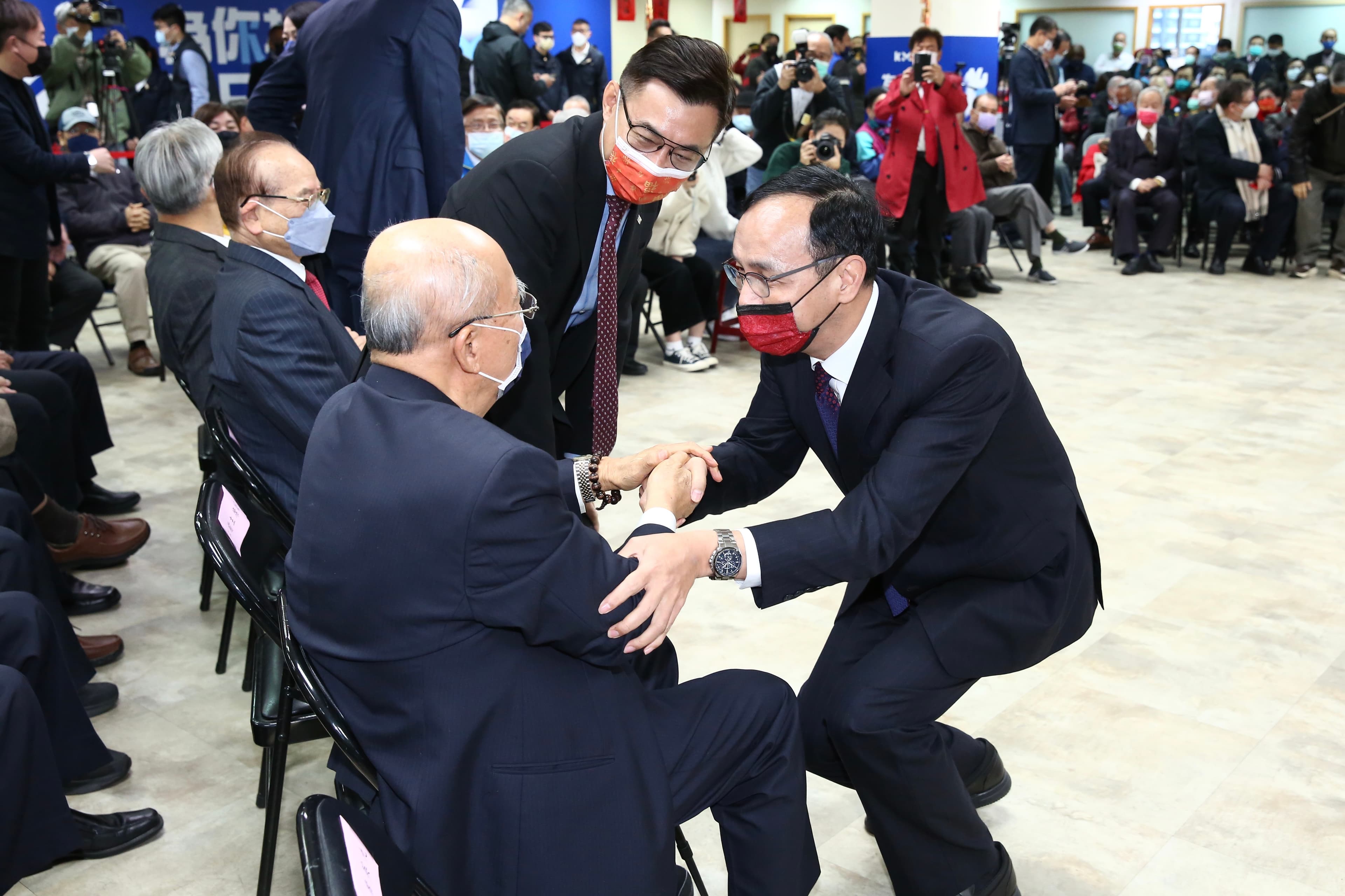 朱立倫參與團拜受訪，批新閣揆陳建仁不該當「過渡內閣」。