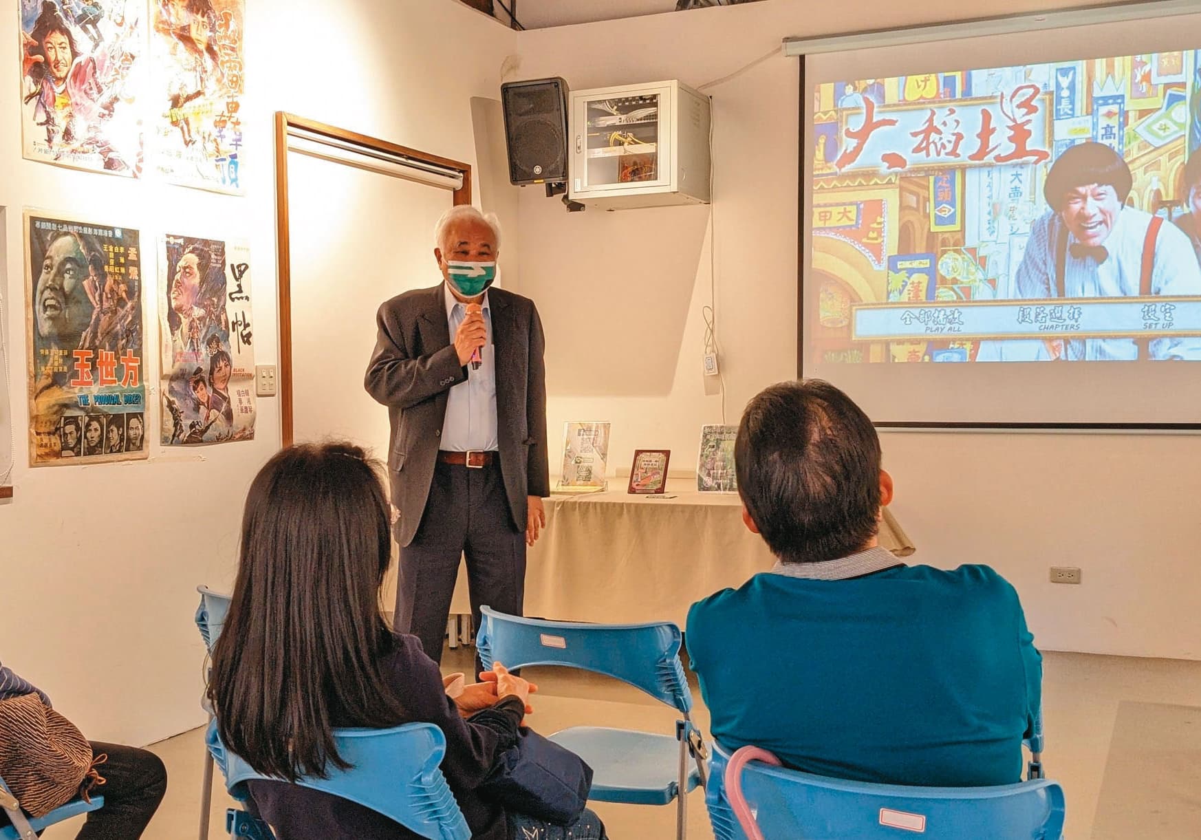 統府資政姚嘉文經常在台語文創意園區擔任講師。（翻攝台語文創意園區臉書）