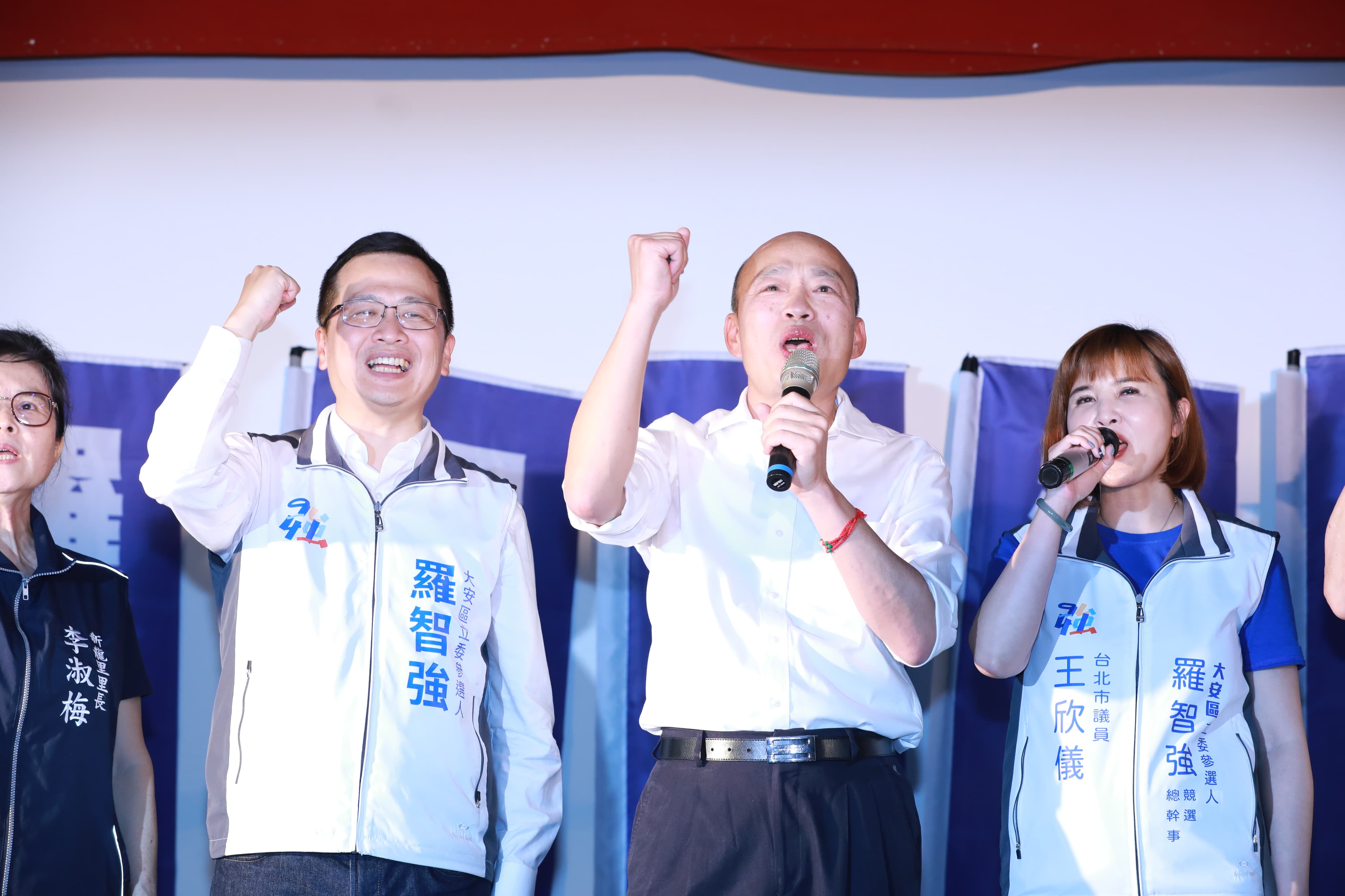 韓國瑜替羅智強站台時再噴金句，引發網友熱議。