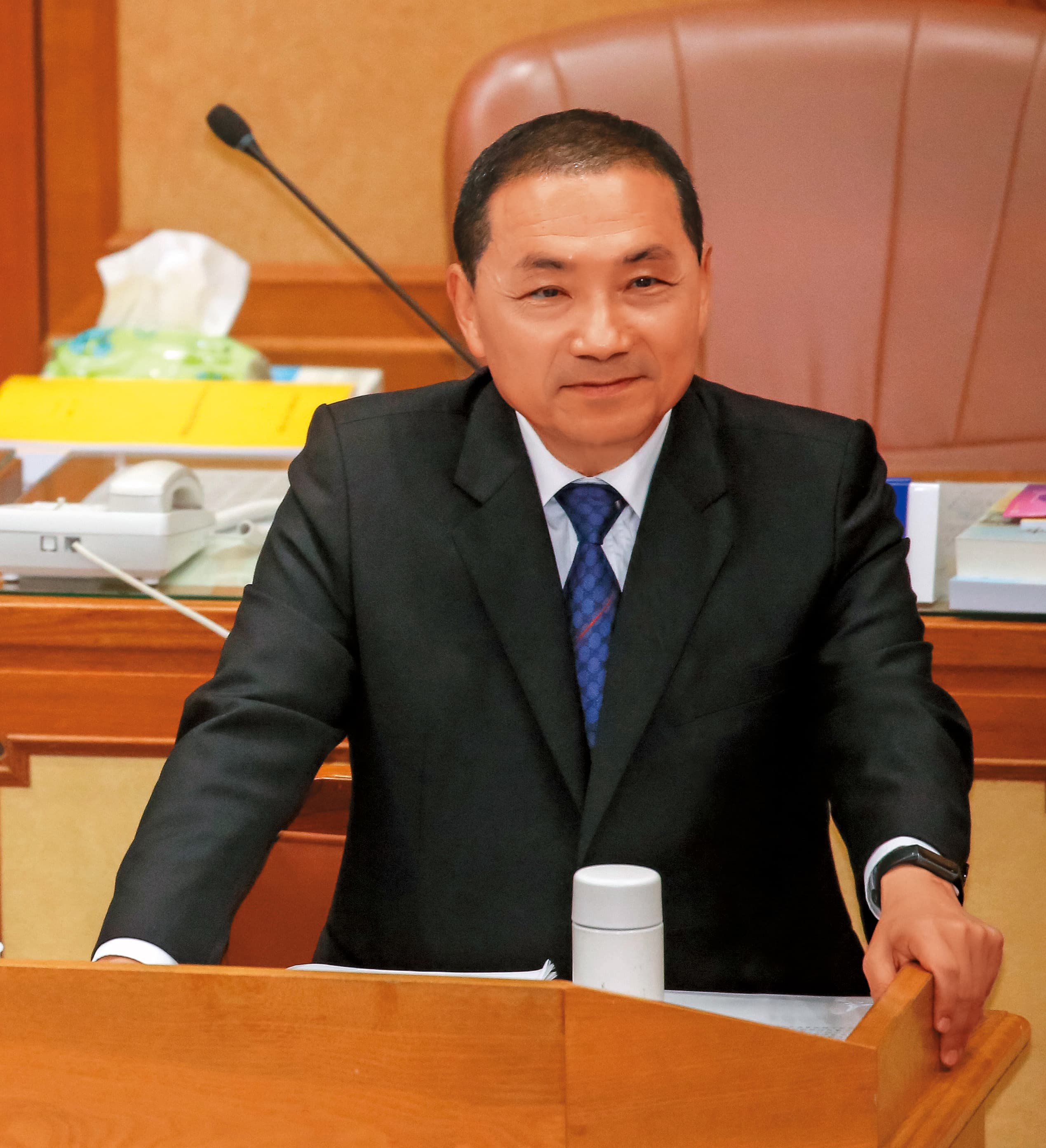 被看好代表國民黨參選總統的侯友宜，12日結束新北市議會總質詢，緊接著為大選備戰。