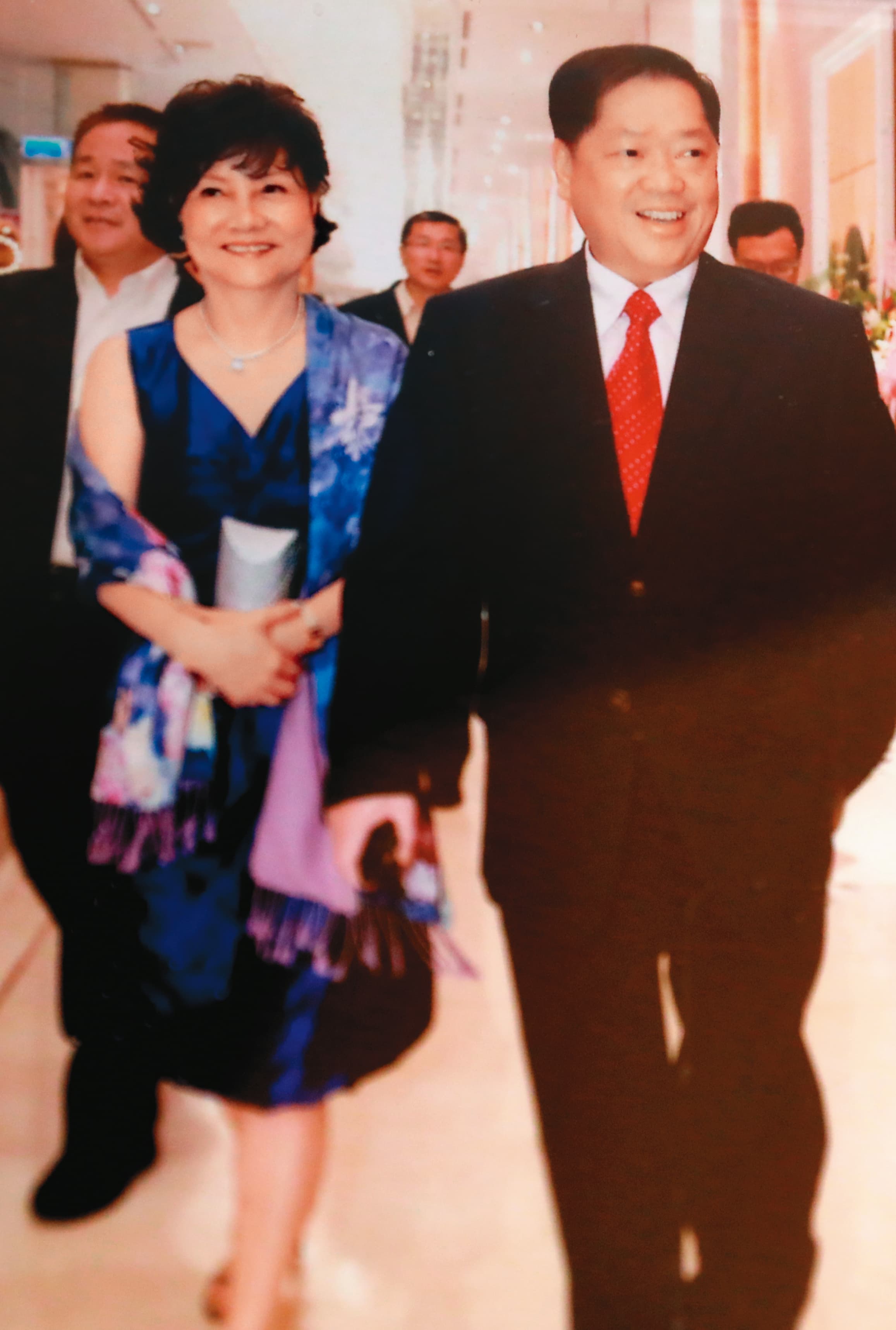 林崑海（右）與張秀（左）40多年前結識，2018年才登記結婚。