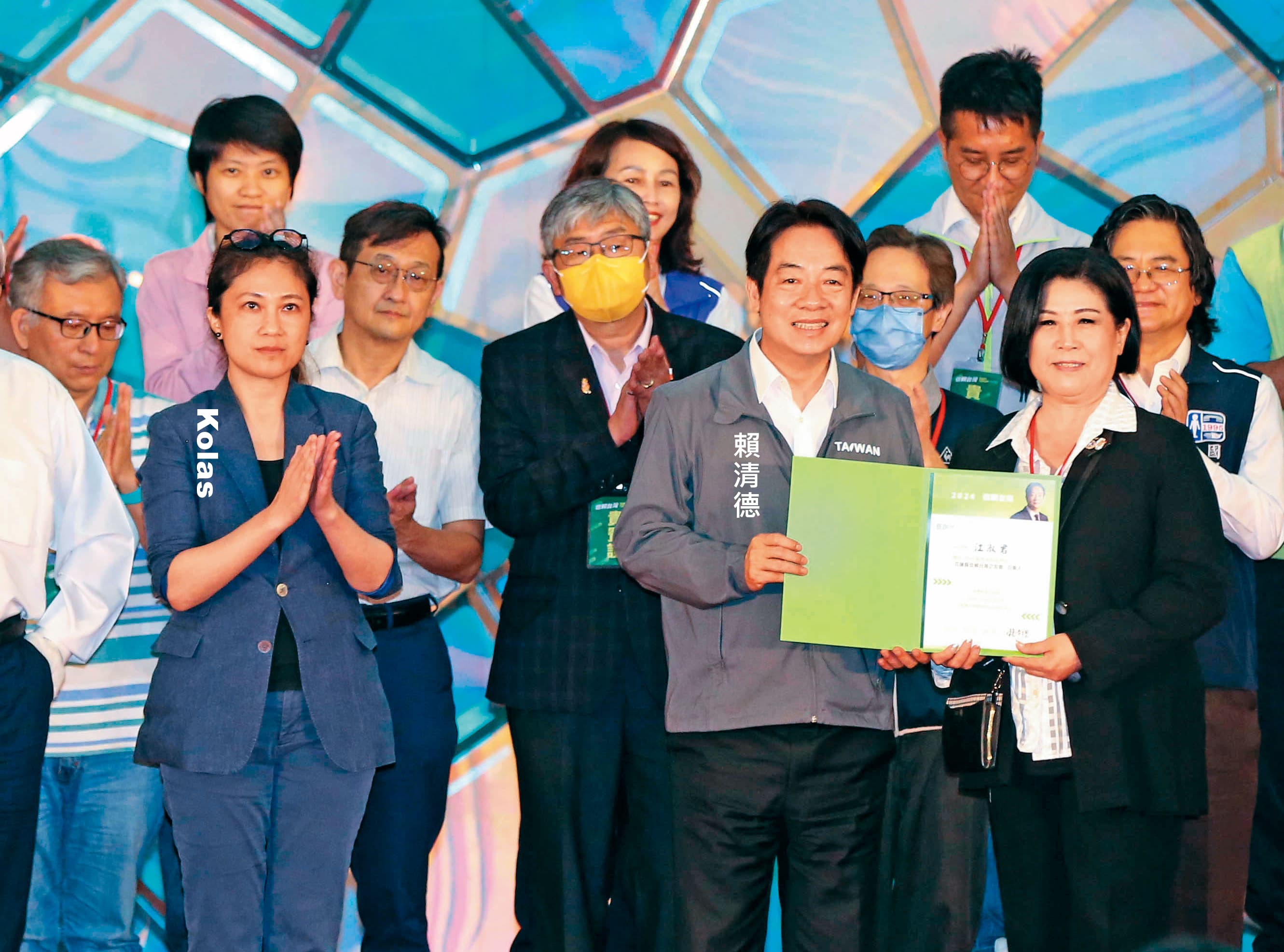 2023年6月17日15：48，花蓮信賴台灣之友會成立，現場有人推薦Kolas選立委。