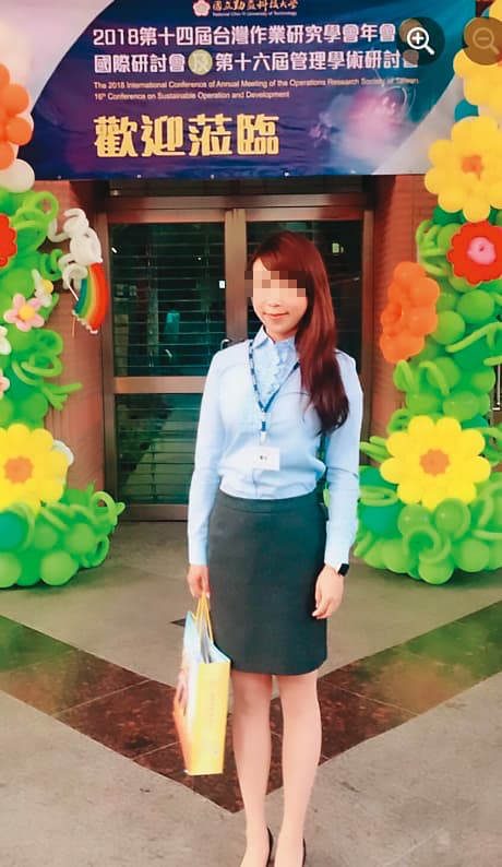 吳姓女少校今年32歲，長相甜美、身材窈窕。（讀者提供）