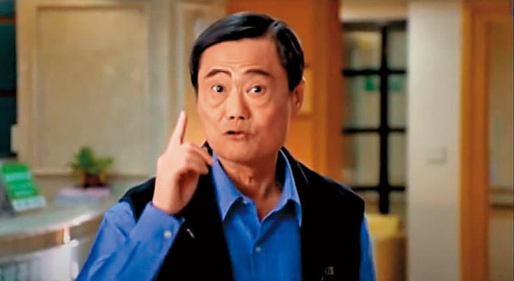 卓瑩鎗自稱已故藝人卓勝利（圖）是他的親伯父。（翻攝衛福部戒菸公益廣告）