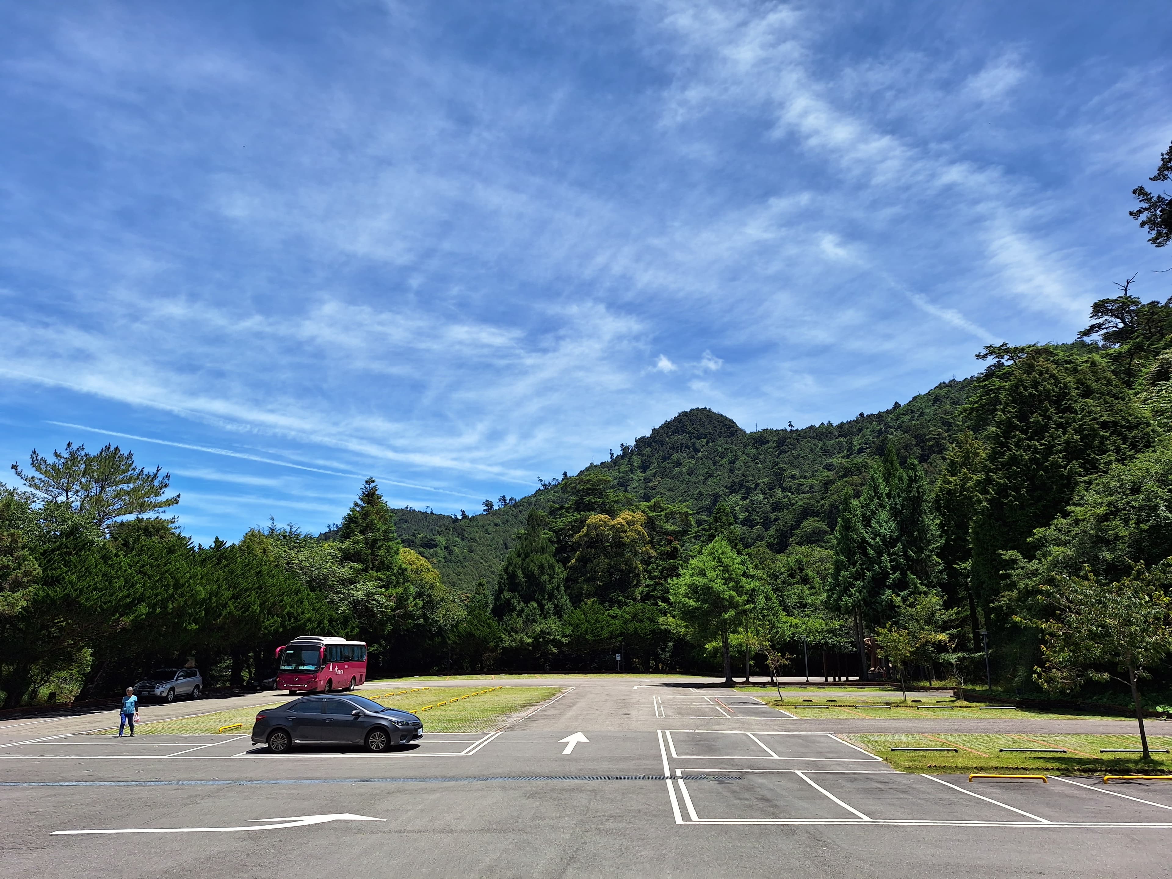 大雪山森林遊樂區杜蘇芮颱風來襲前天氣現況。（東勢林區管理處提供）