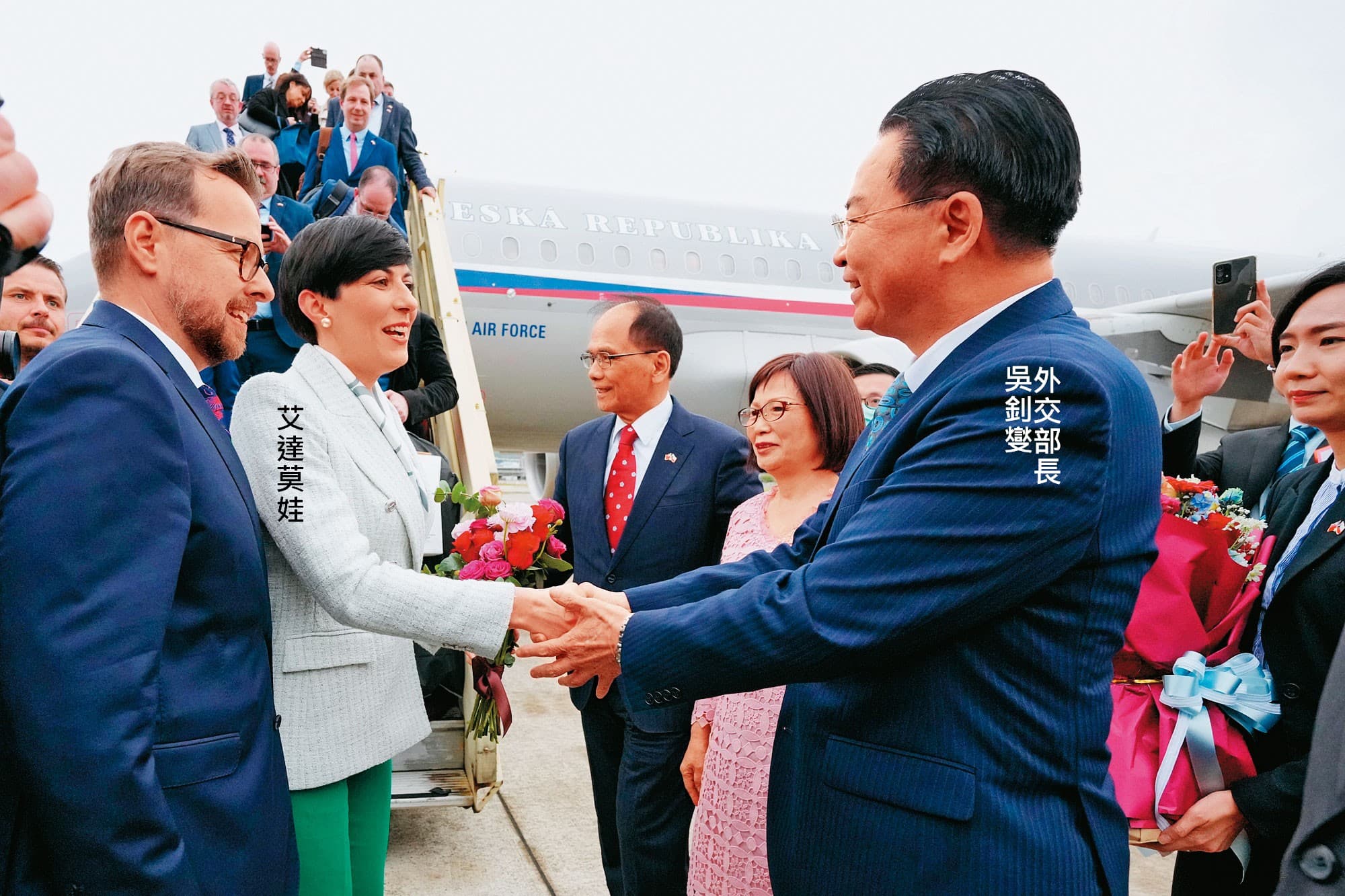 近年各國與台灣互動增加。圖為捷克眾院議長艾達莫娃年初訪台。（外交部提供）
