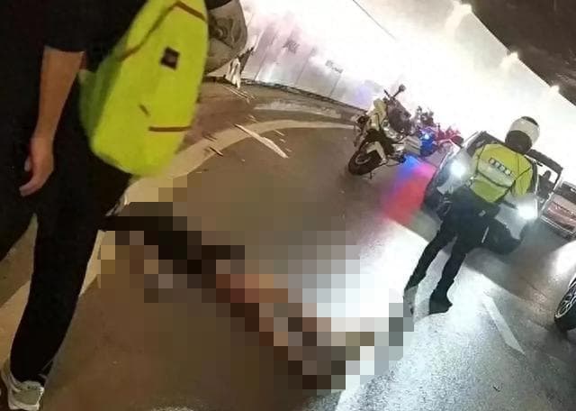 目擊者曾在網路公開頭哥臨死前驚險一幕。（翻攝封面新聞）
