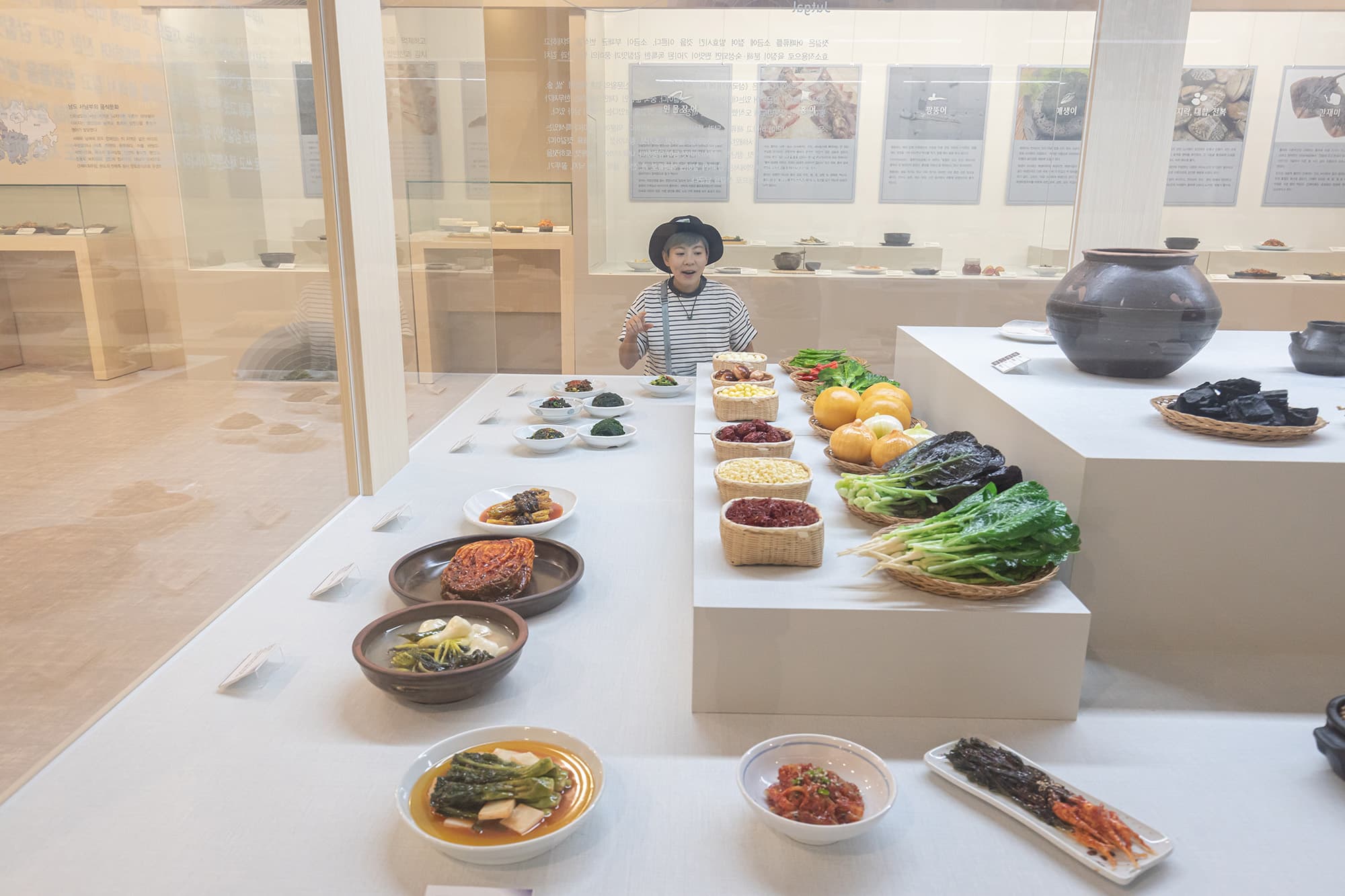 博物館內展示的食物模型相當吸引人。