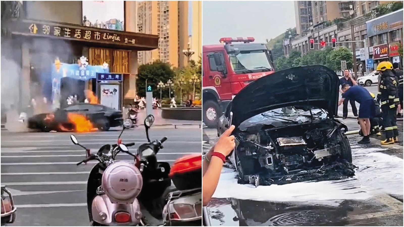 由於屢傳起火事故，比亞迪去年2次召回近10萬輛電動車。（翻攝微博）