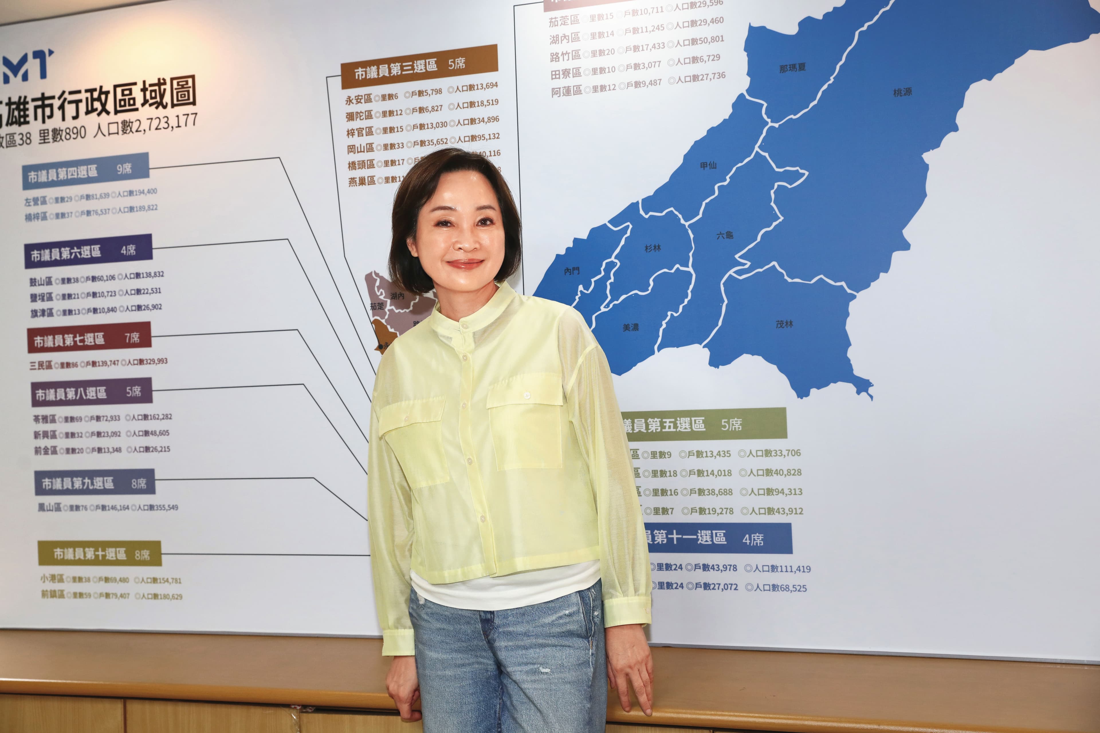 柯志恩上屆市長選舉後在高雄買房定居，4年來勤跑38區爭取支持。