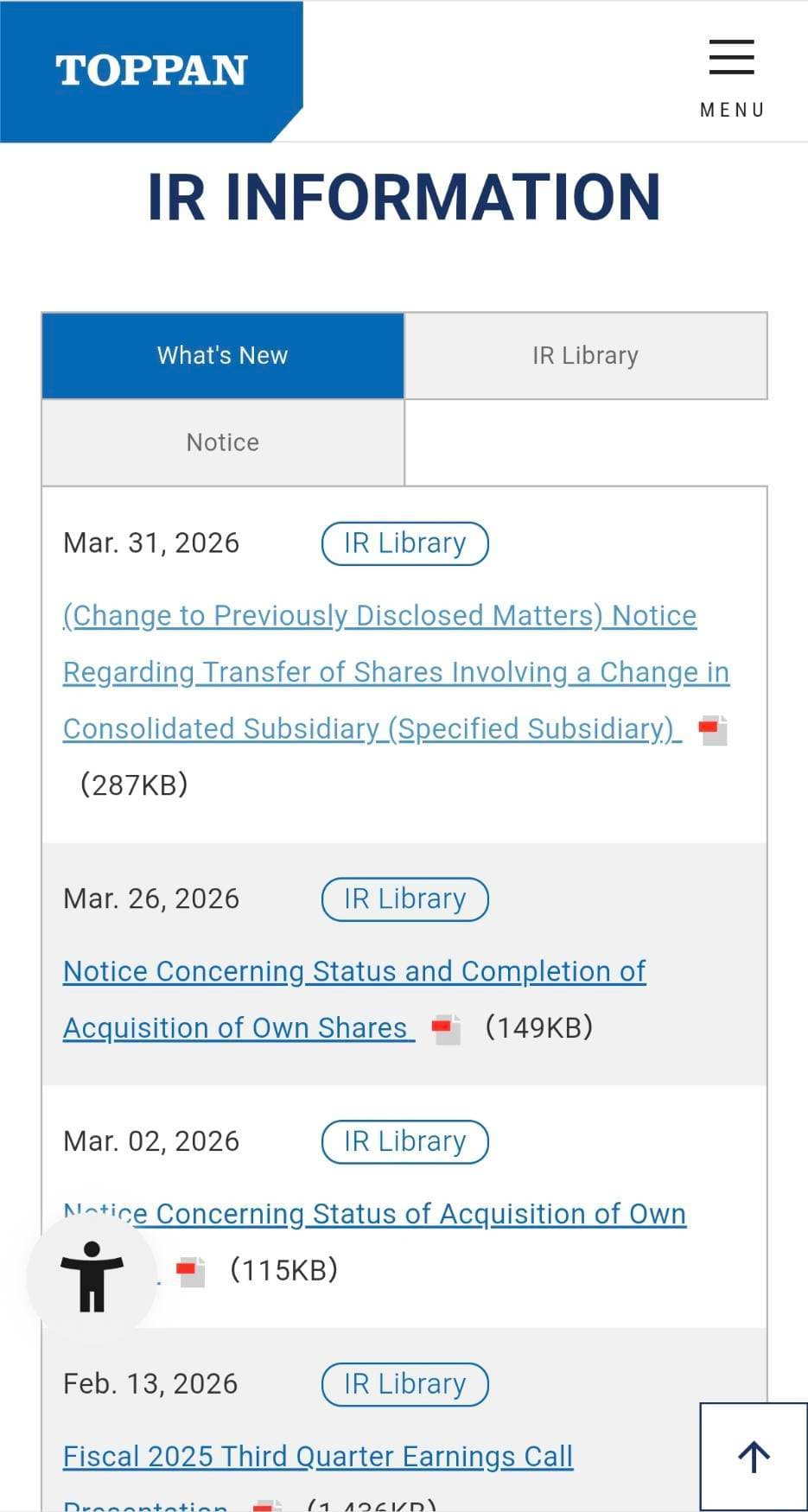 日本凸版日前於官網公告，針對台灣凌巨科技交割案延宕，已向聚奕投資及擔保人郡宏光電提出國際仲裁。（翻攝日本凸版官網）