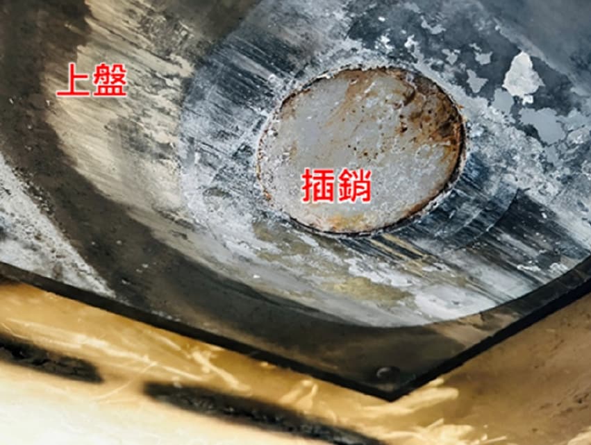插銷向上跳躍進入贅餘空間。（新北市府提供）