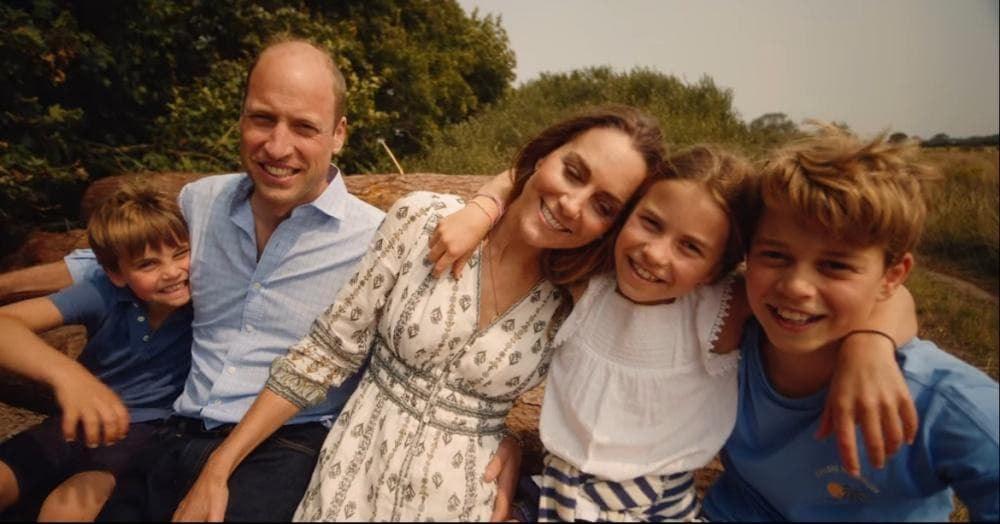 凱特王妃及威廉王子曝光一家五口度假的影像。（翻攝自Instagram@princeandprincessofwales）