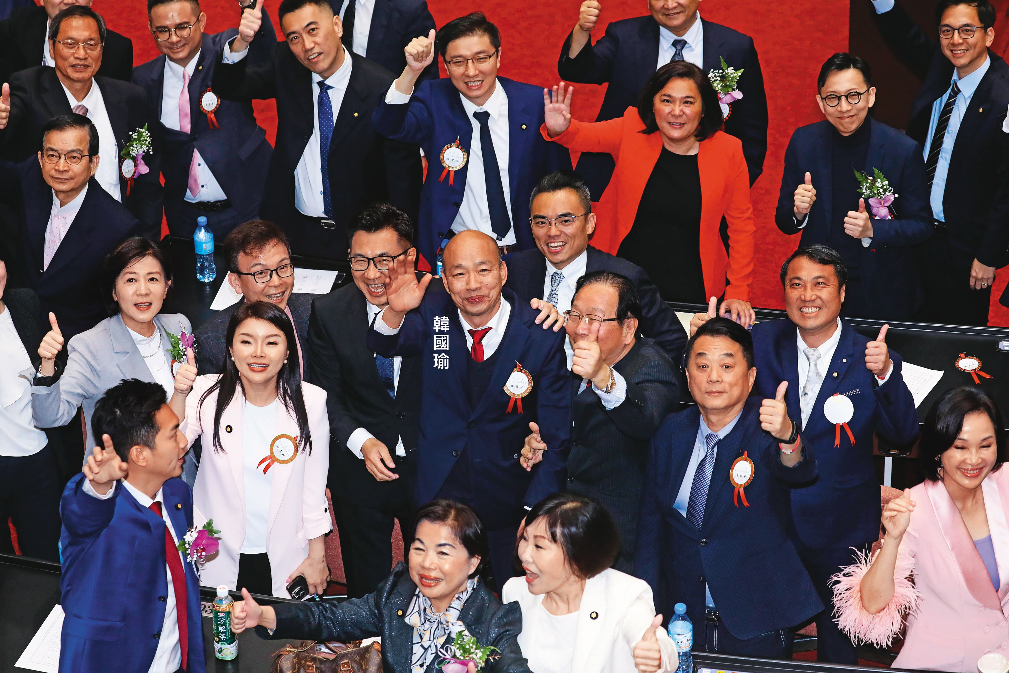 韓國瑜2個月前當選院長時深獲藍委愛戴，如今則進入磨合期。
