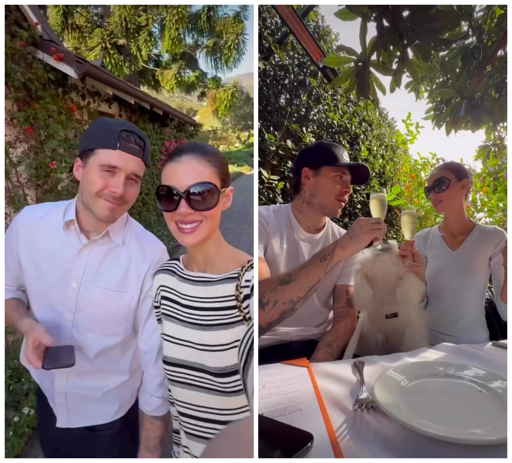 布魯克林和妻子妮寇拉在馬里布度假。（翻攝brooklynbeckham TikTok））