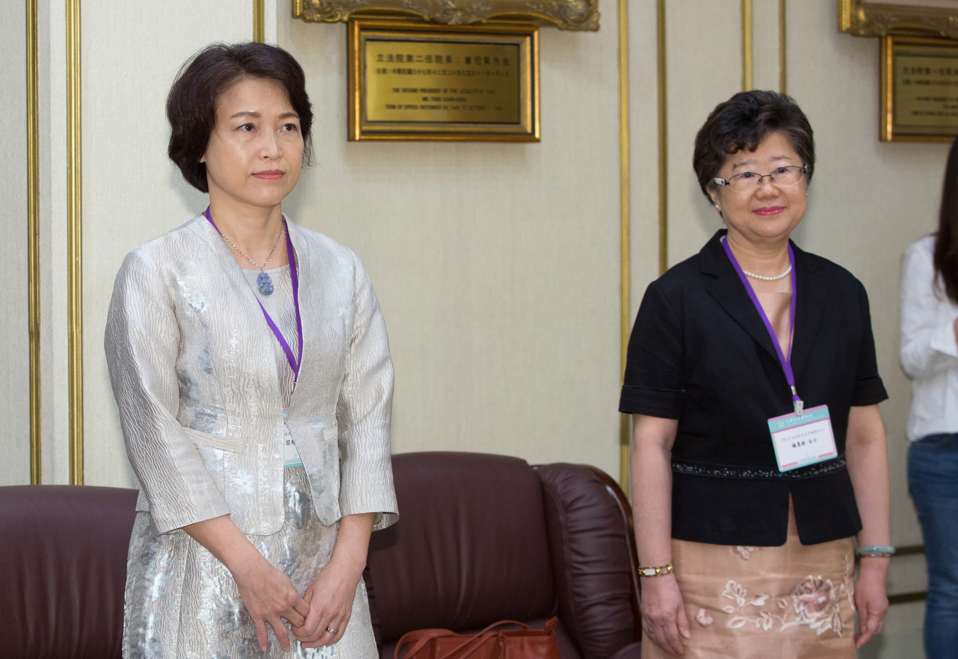大法官蔡宗珍(左)、楊惠欽(右)未出席評議,但提出不同意見書。(本刊資料照)