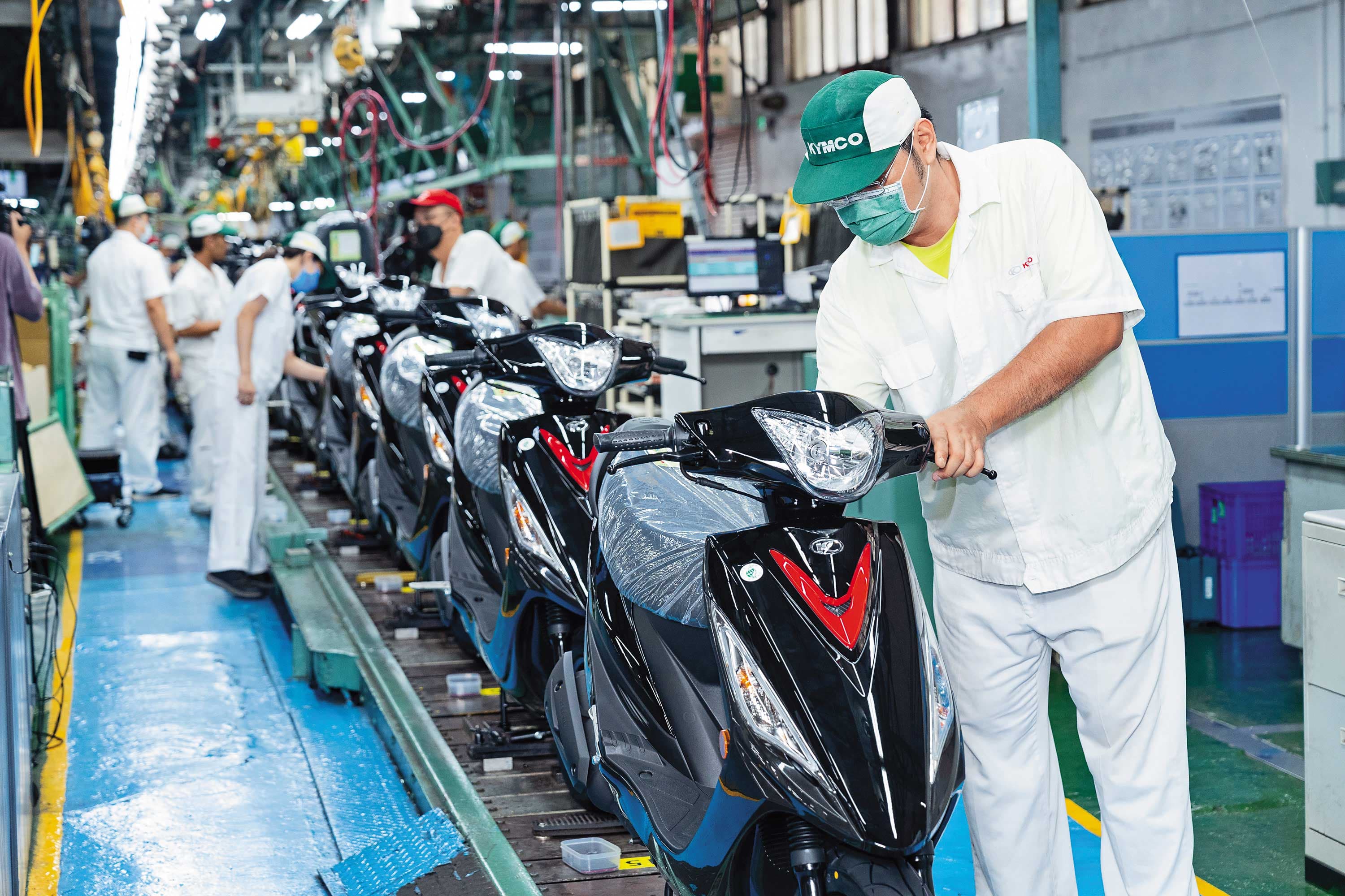 光陽將瞄準新車設計與品質對決三陽，圖謀搶回燃油機車的主導權。（光陽提供）