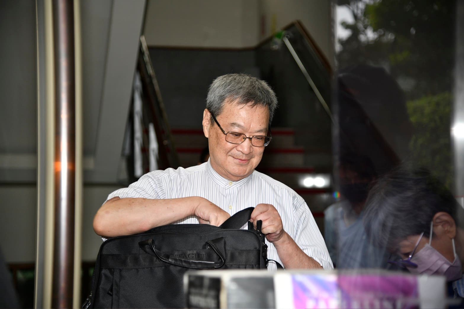 新光律師，黃訓章。（鏡報新聞網李智為攝）