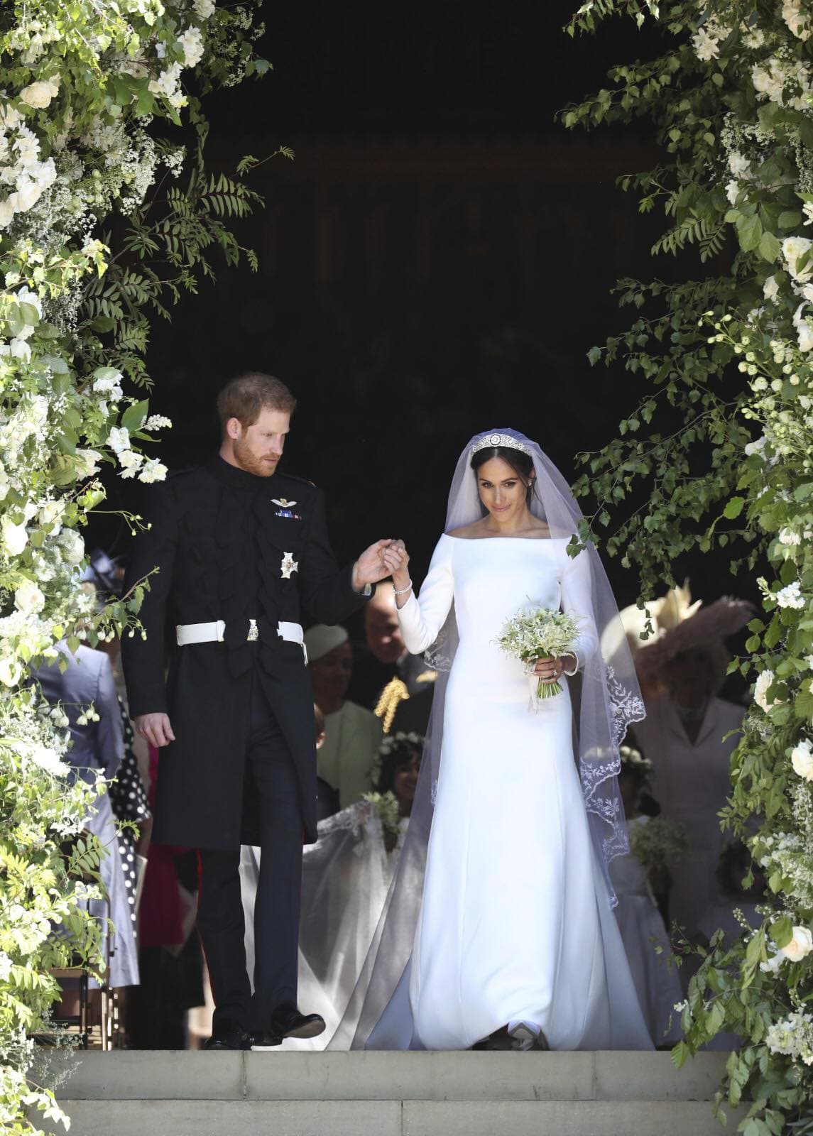 哈利與梅根結婚時，梅根的父親沒有參加。（翻攝The Royal Family臉書）