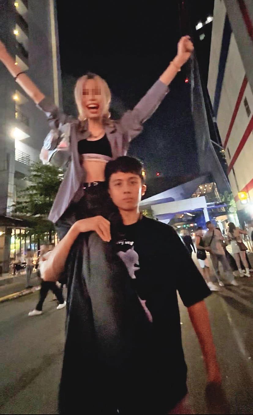 過往曾有自稱是孫安佐（右）女友的Ｊ（左），向本刊爆料男方的複雜私生活，但遭否認。（讀者提供）