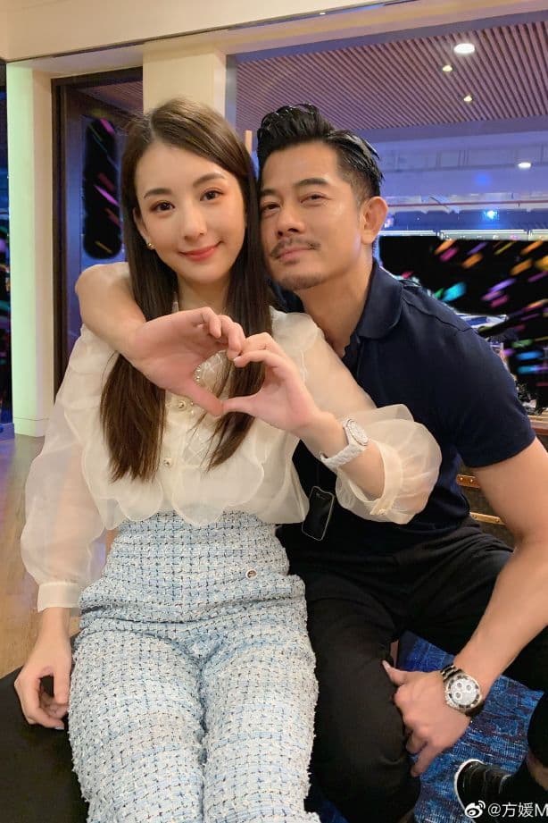 方媛與郭富城相差22歲。（微博）