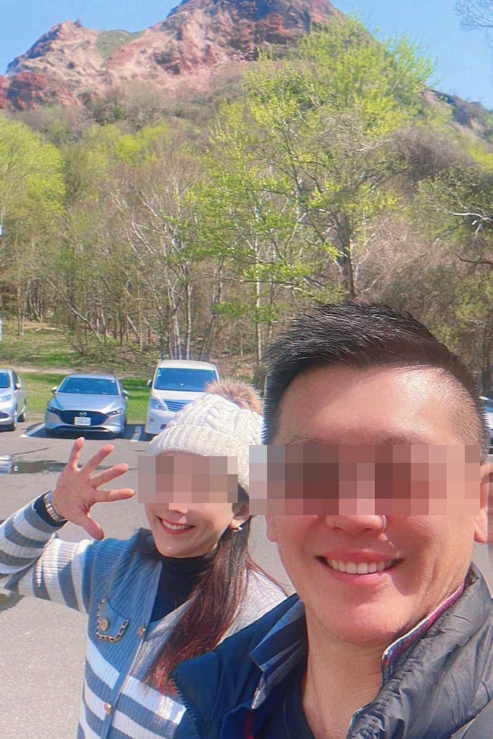 陳女日前與杜姓丈夫前往日本北海道度假，卻在浴場偷拍。（翻攝自陳女臉書）