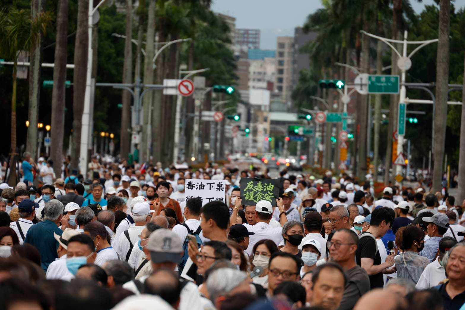 凱道反毒油集會,國民黨稱有超過20萬人上街響應。