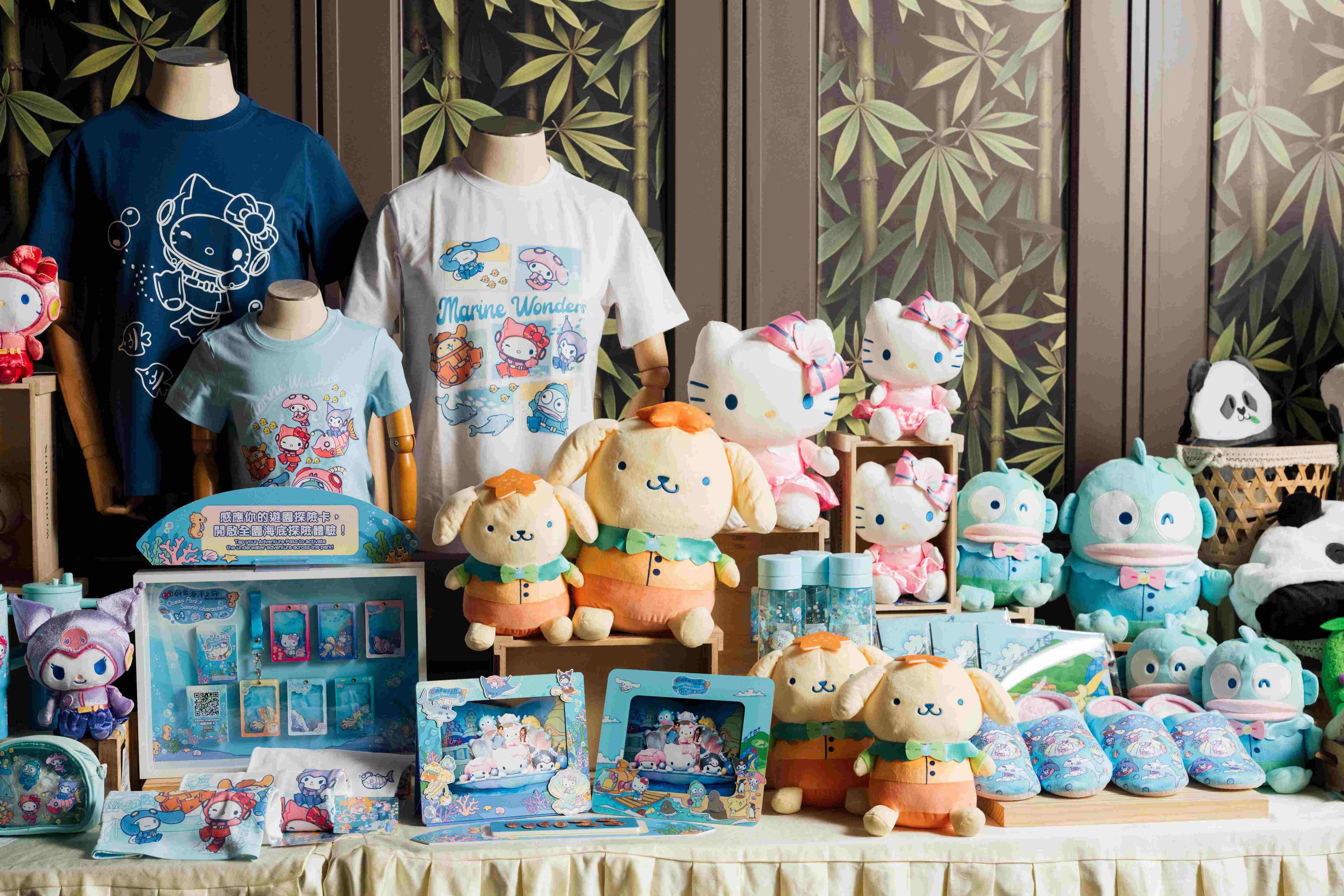 各種聯名商品絕對會讓遊客沉浸其中,荷包大失血。(香港海洋公園提供)