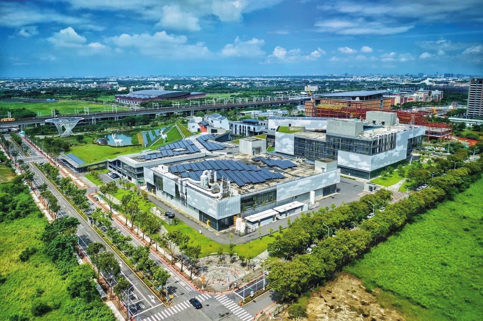 台南沙崙科學城是陳亭妃長期關注的台南發展重點。（台南市經濟發展局提供）