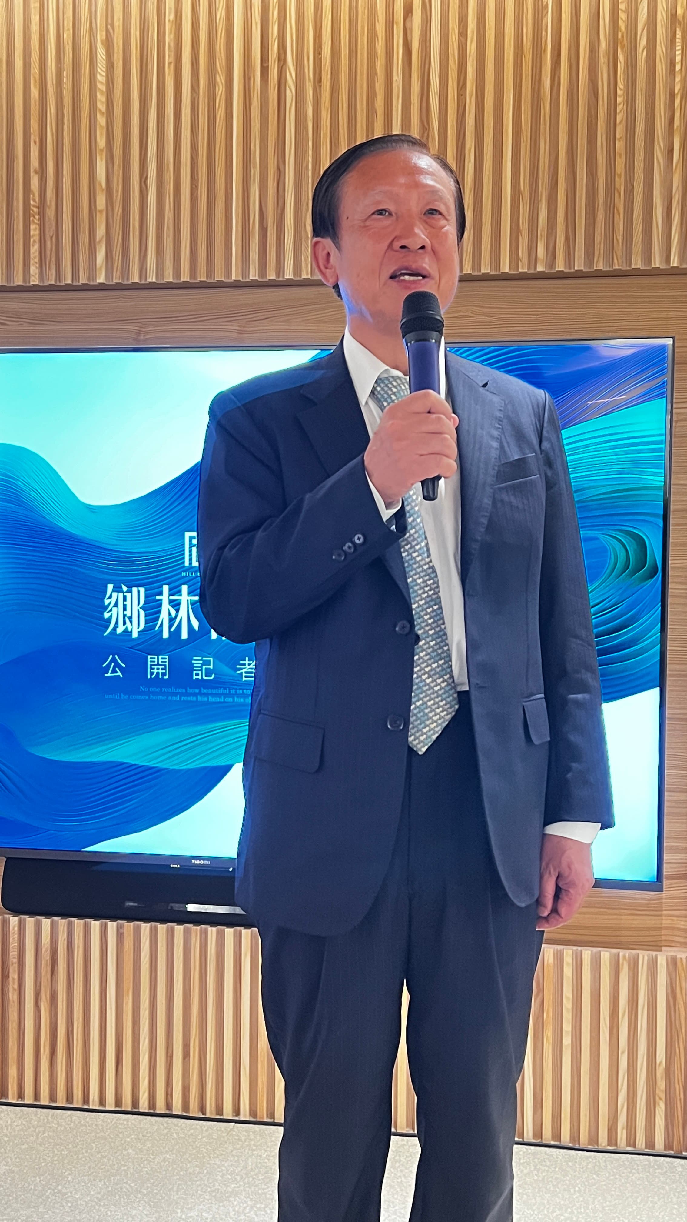 鄉林集團董事長賴正鎰預期，明年蛋黃區房價持平、蛋白區則有10～15％下修。（鄉林集團提供）