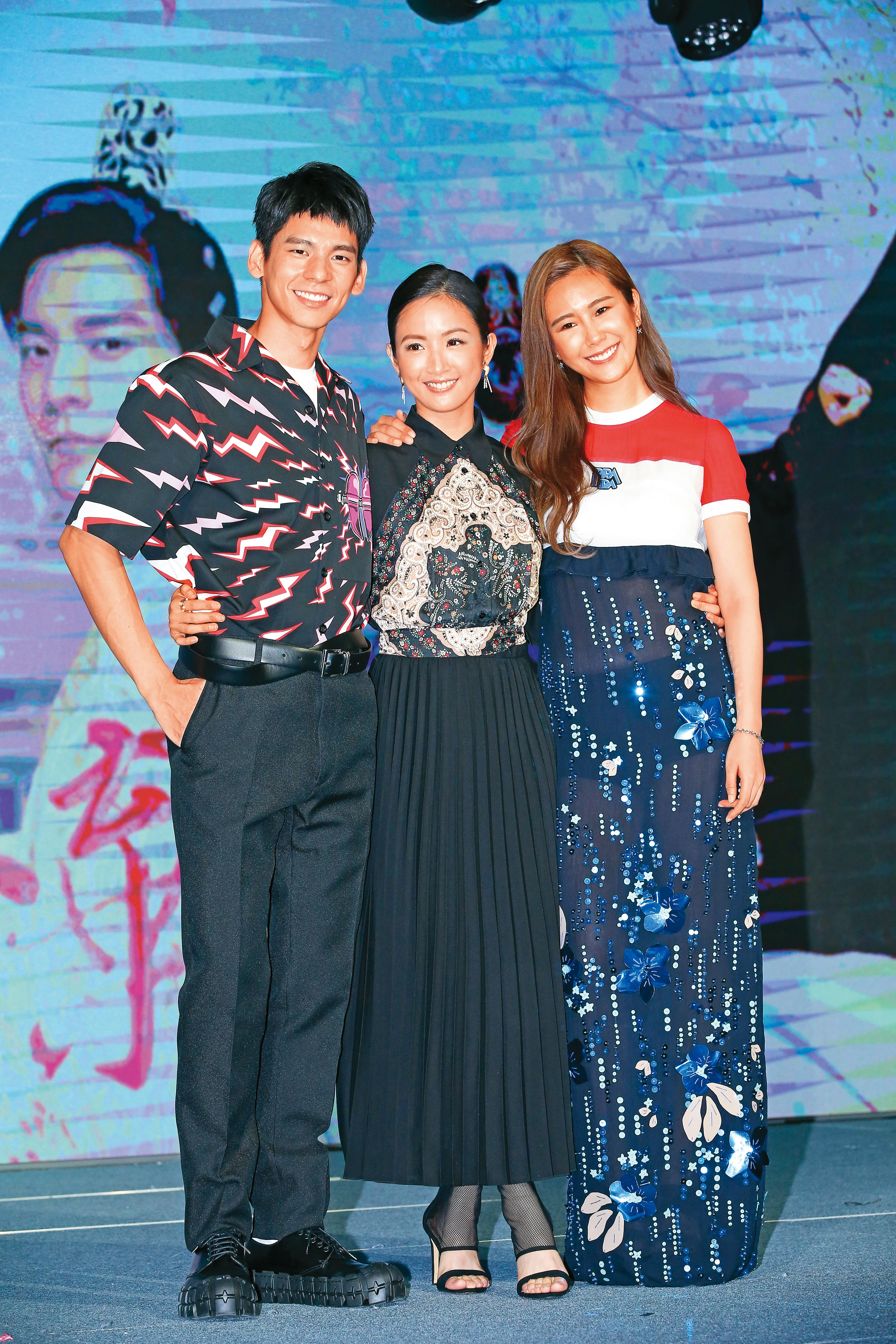 黃心娣（右起）曾和林依晨﹑林柏宏同門，合作多部戲劇演出。